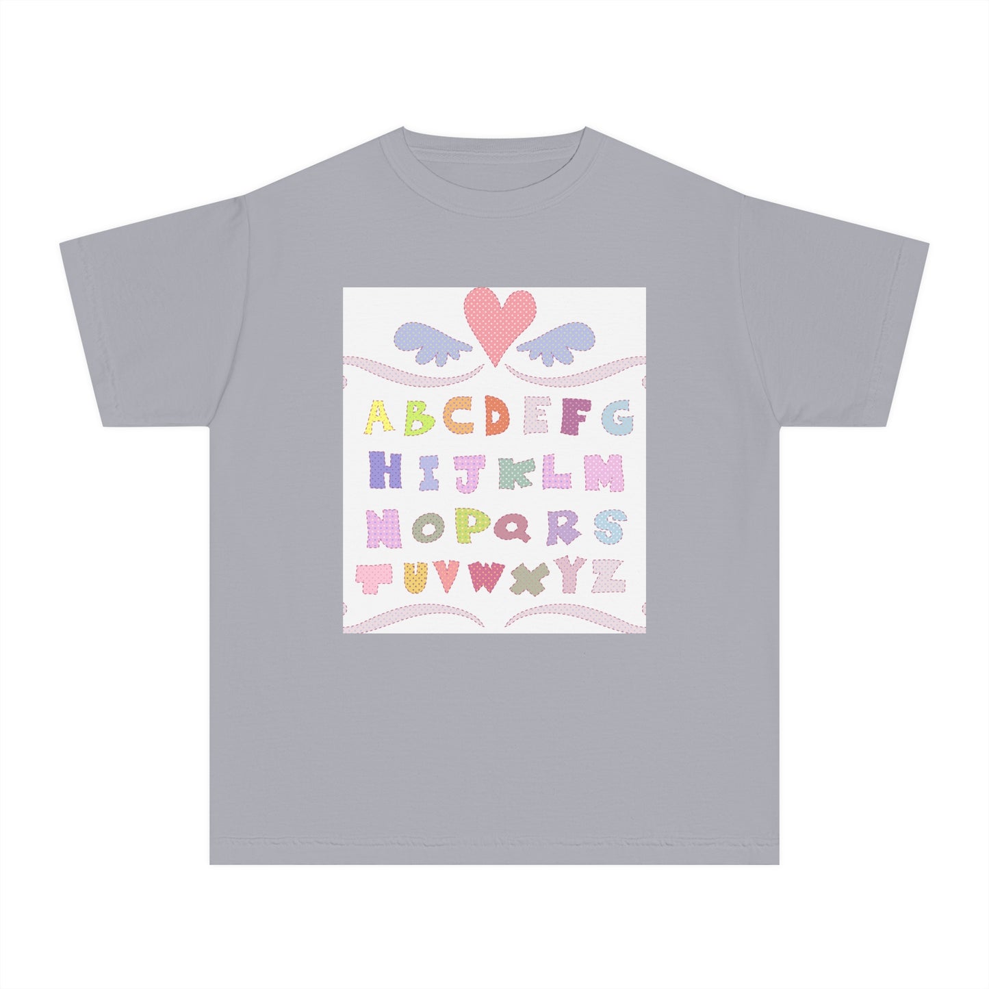 Youth Alphabet Love Tee - Fun & Playful Kids Shirt