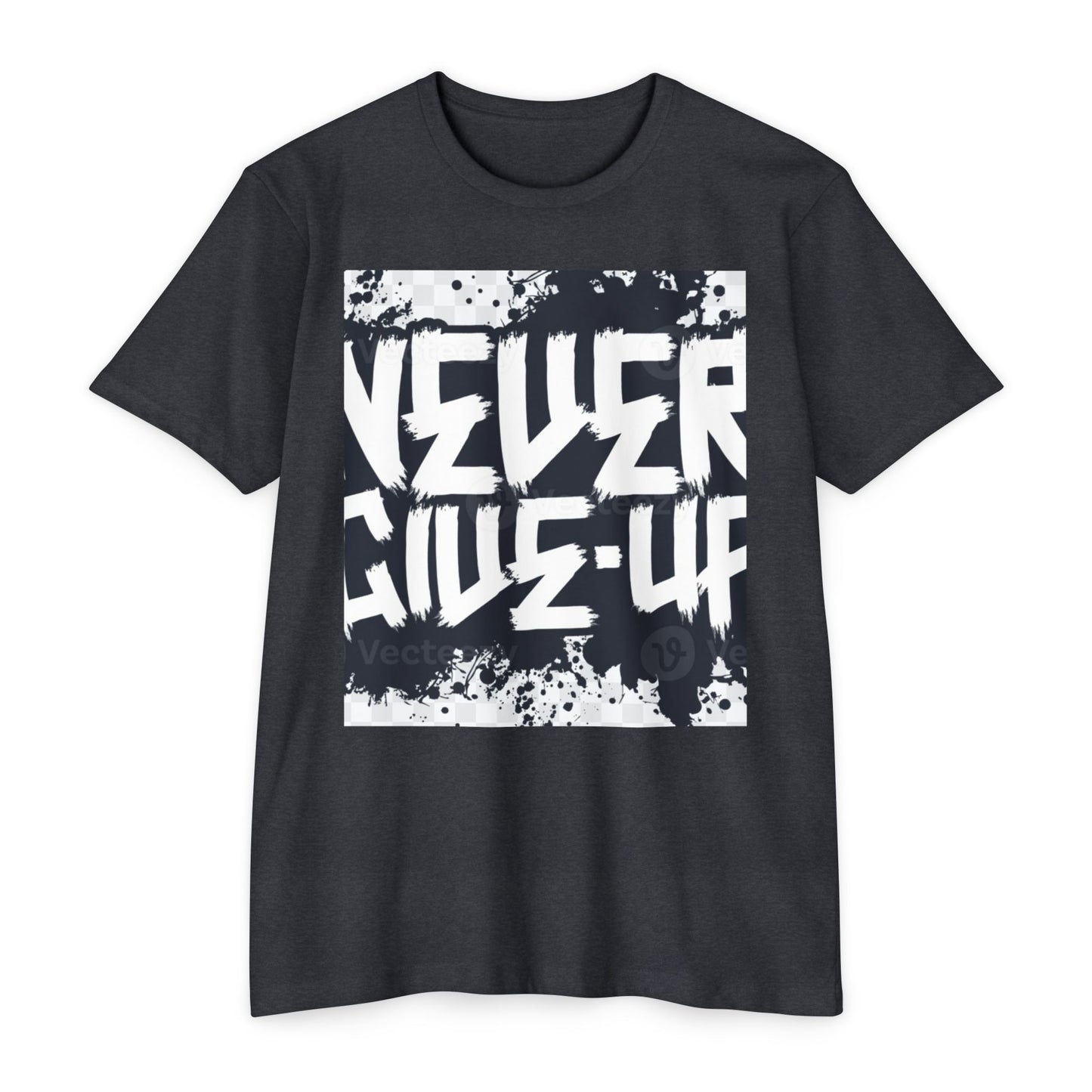 Unisex Motivational T-Shirt - "Never Give Up" Inspirational Tee