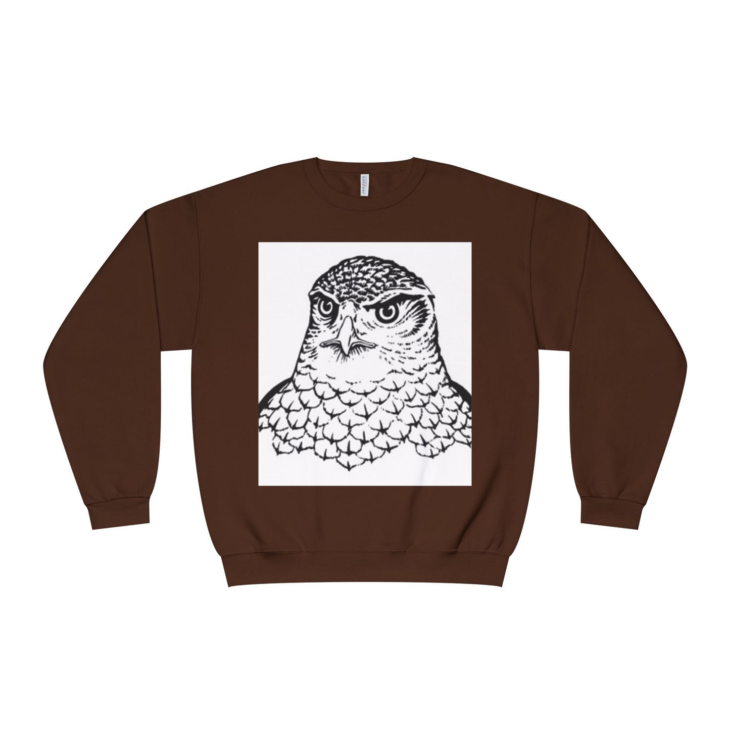 Unisex White Owl Graphic Crewneck Sweatshirt - Cozy & Stylish