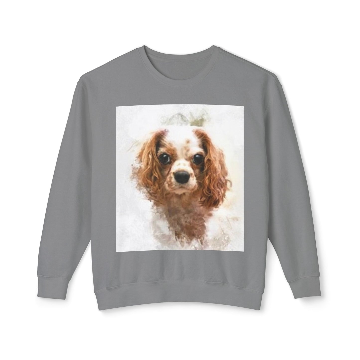Cute Cavalier King Charles Spaniel Sweatshirt - Unisex Lightweight Crewneck