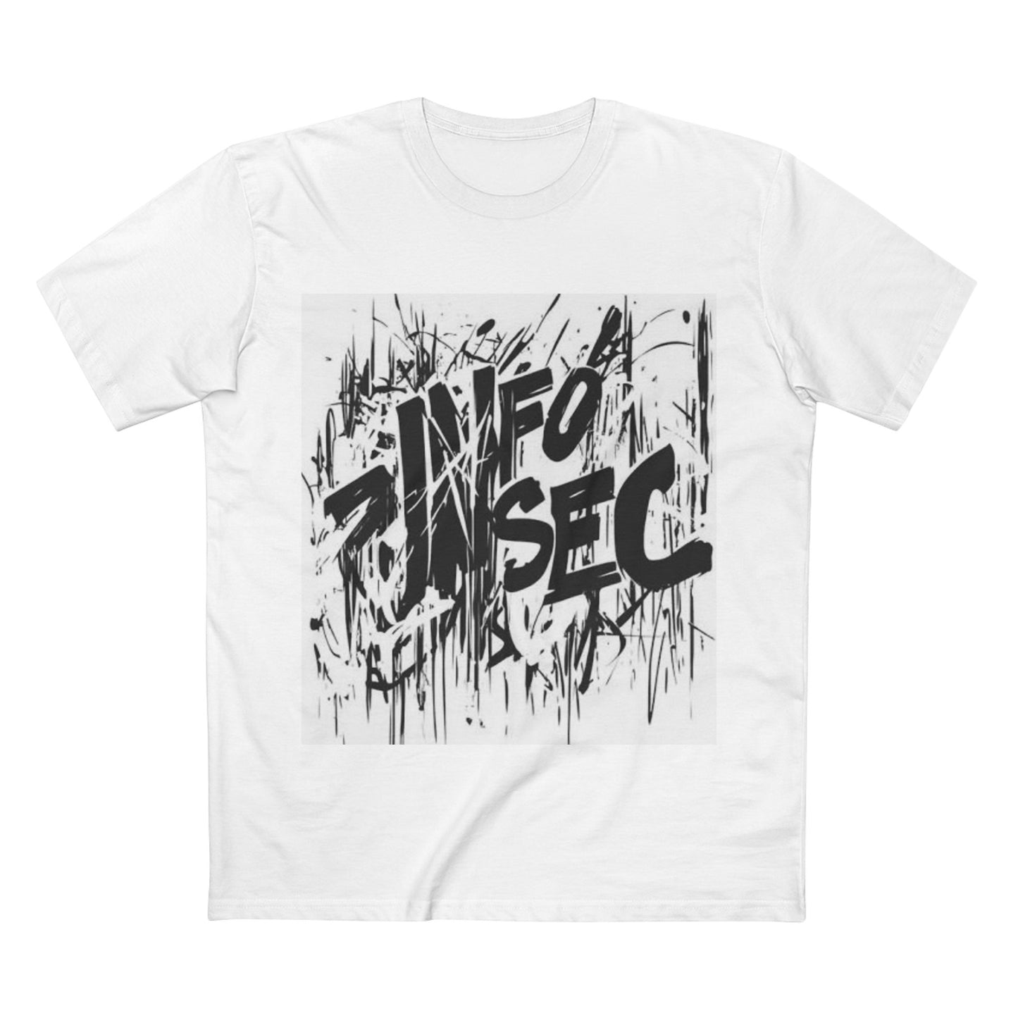 Trendy Graphic Tee with 'INFO SEC' Design – Perfect for Casual Wear or Cybersecurity Fans