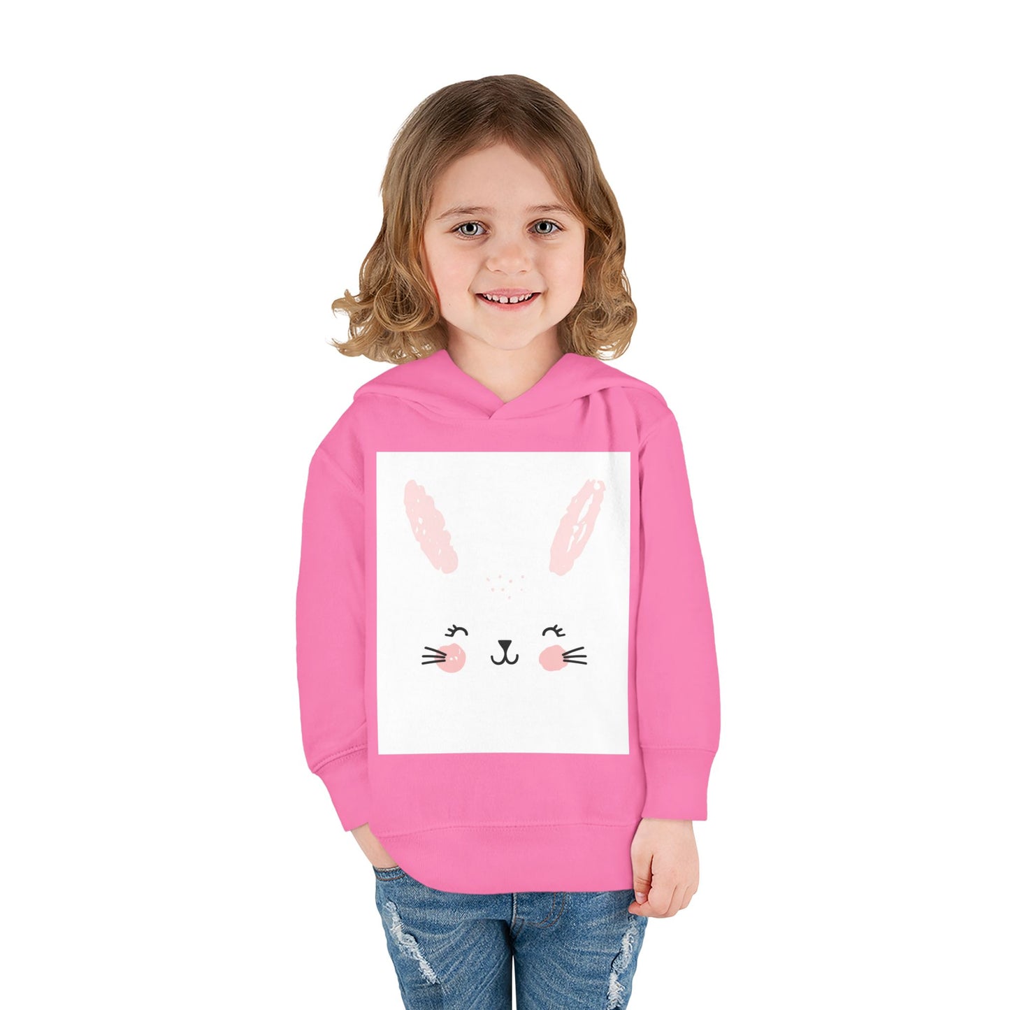 Cute Bunny Hoodie for Toddlers - Cozy Fleece Pullover