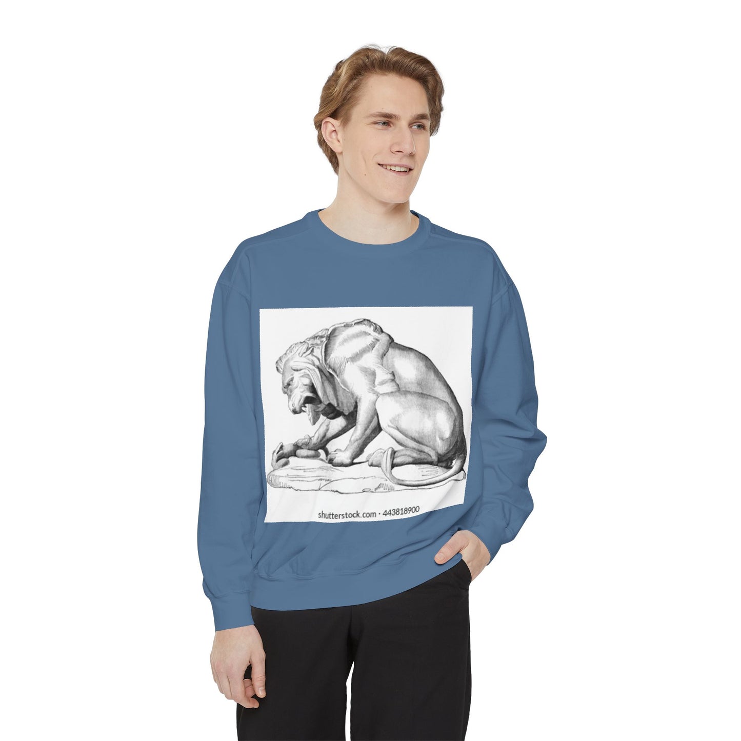 Artistic Lion Graphic Unisex Sweatshirt - Cozy & Stylish