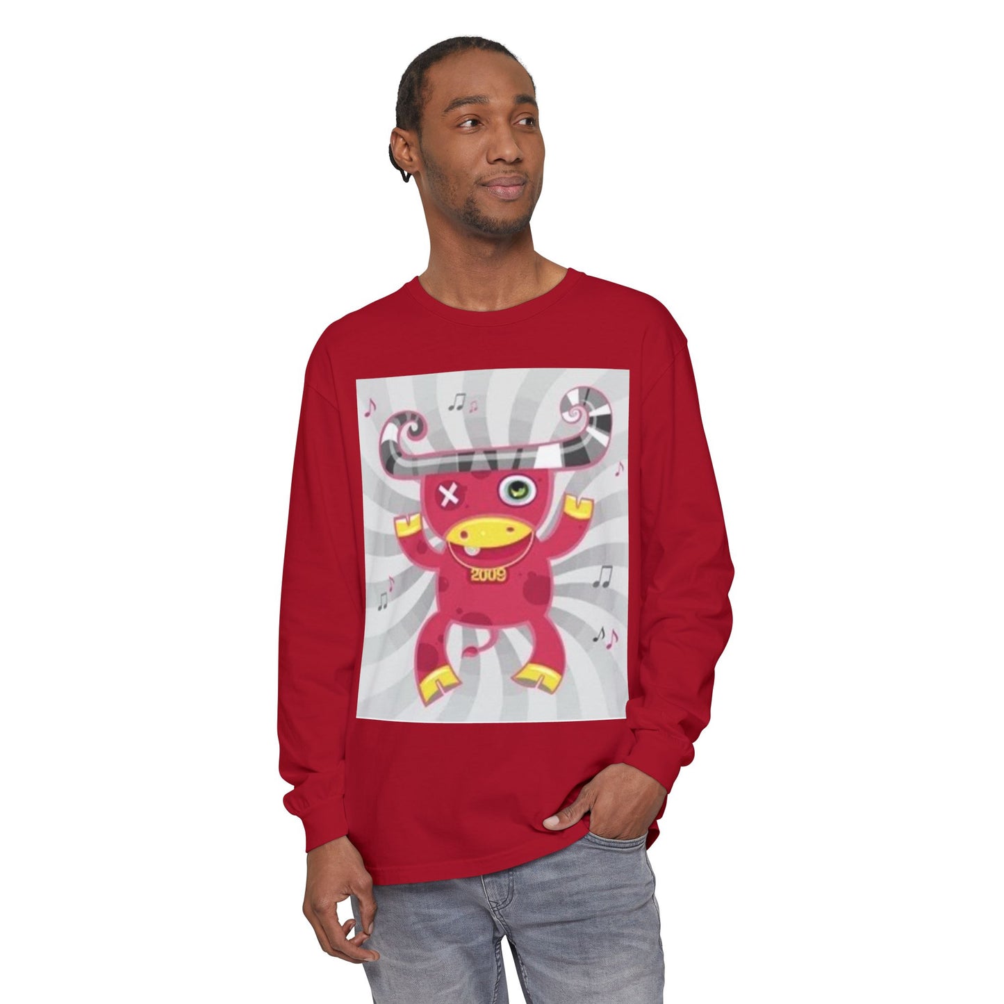Fun & Quirky Graphic Long Sleeve T-Shirt - Perfect for Music Lovers