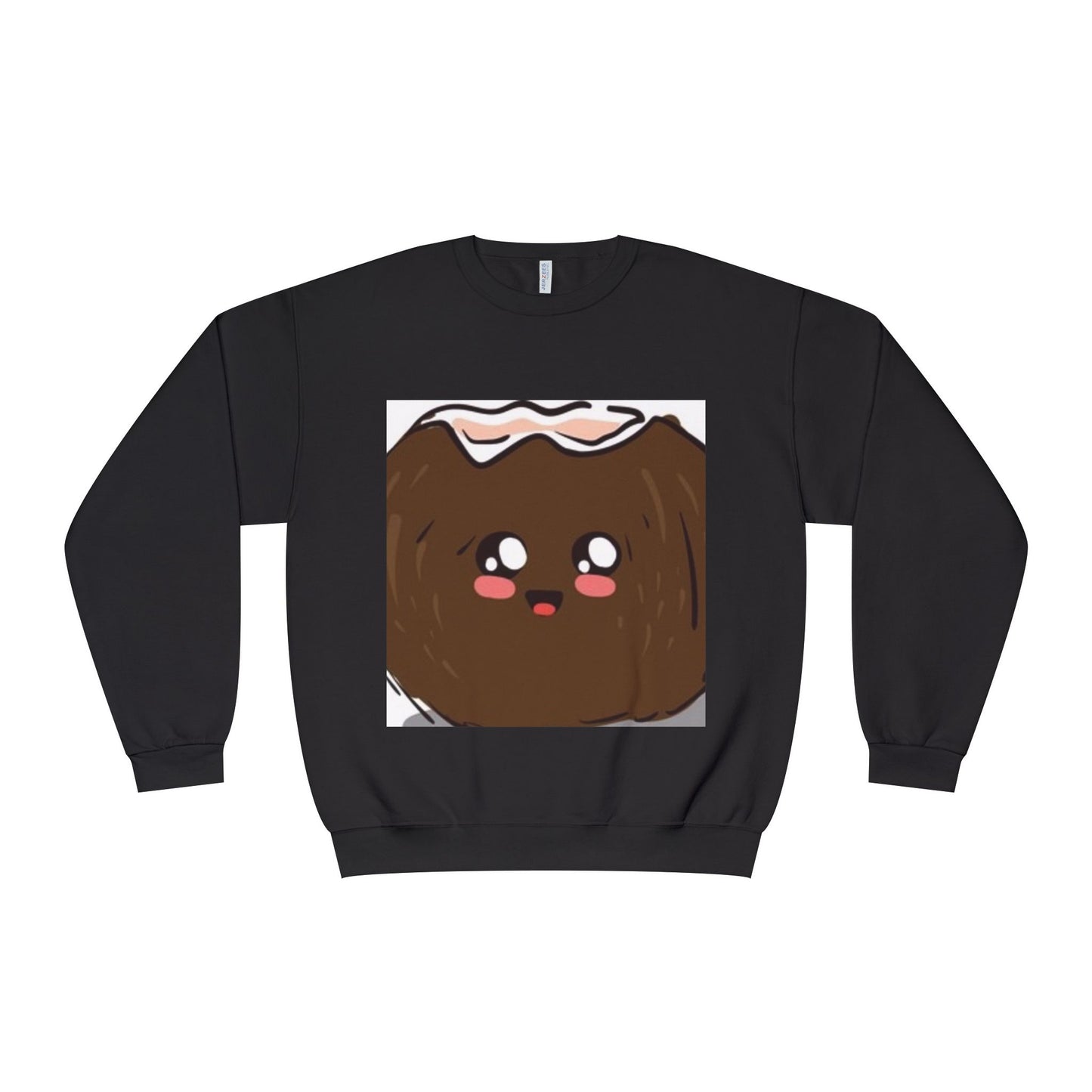 Cute Kawaii Coconut Crewneck Sweatshirt | Unisex Sweatshirt for Food Lovers