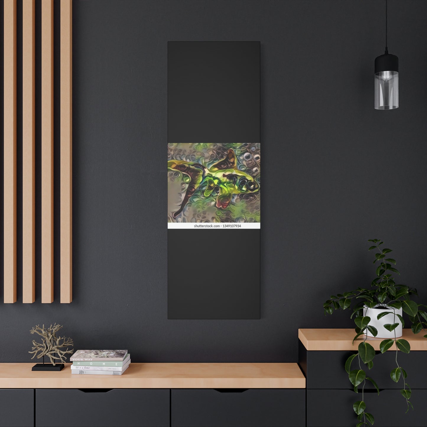 Abstract Nature Canvas Art - Stretched Matte Wall Decor