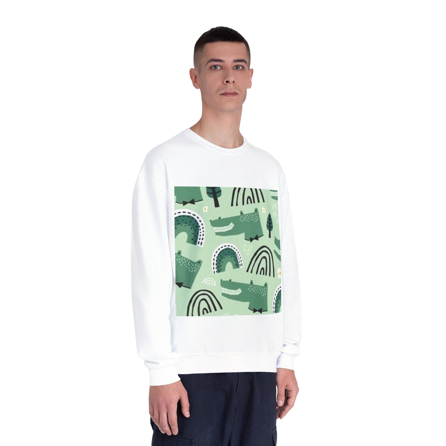 Whimsical Nature Print Unisex Crewneck Sweatshirt - Cozy and Stylish for Life’s Adventures