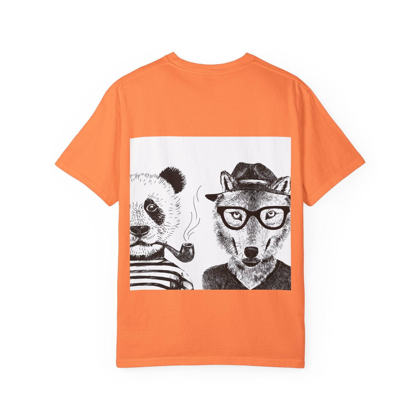 Whimsical Animals Graphic T-Shirt - Cool Fox & Panda Design
