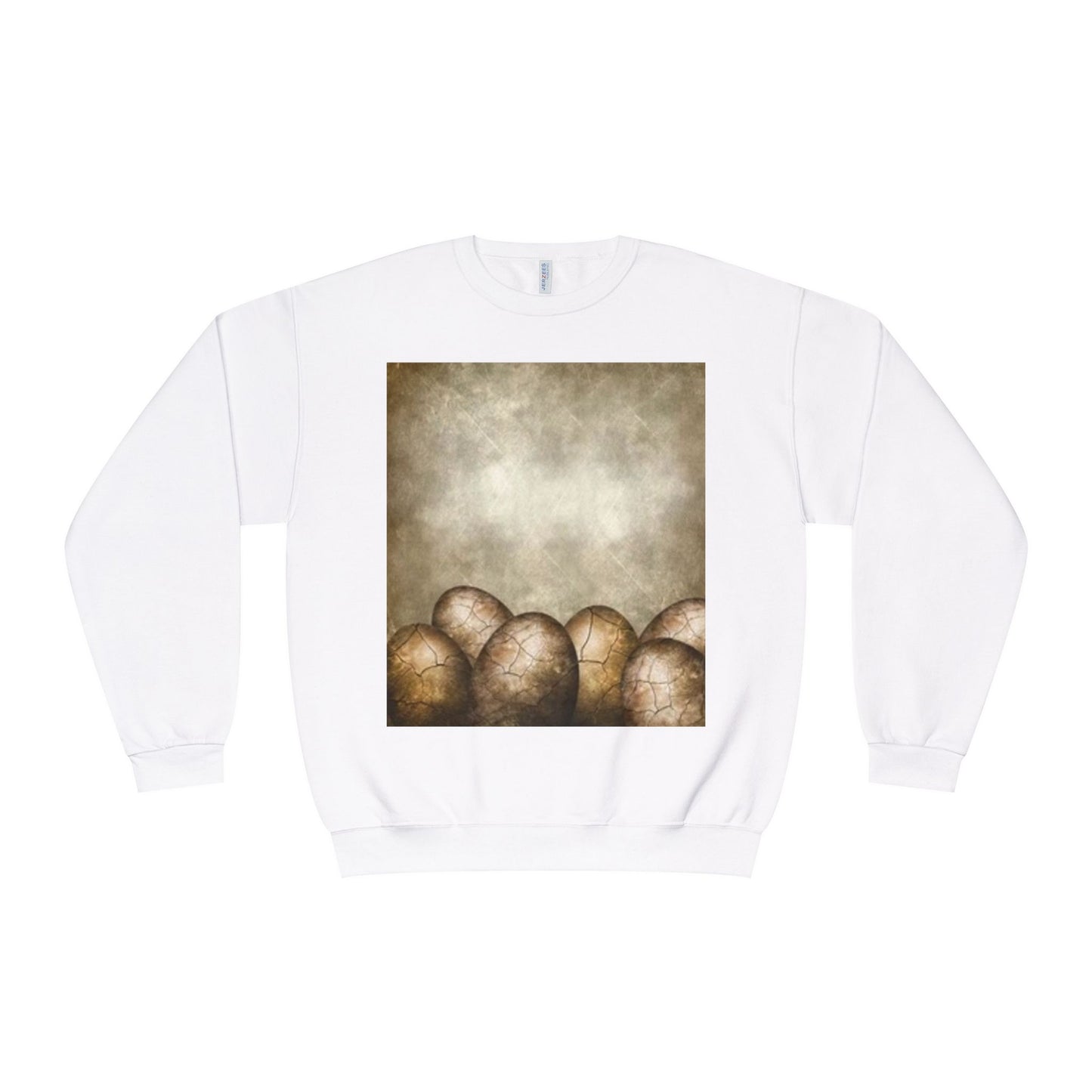 Cozy Vintage Egg Design Crewneck Sweatshirt