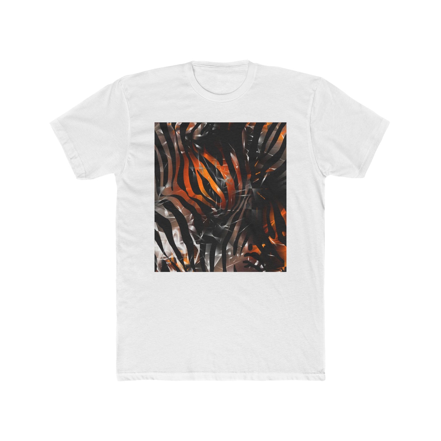 Abstract Jungle Unisex Cotton Crew Tee - Trendy Graphic Shirt for Nature Lovers
