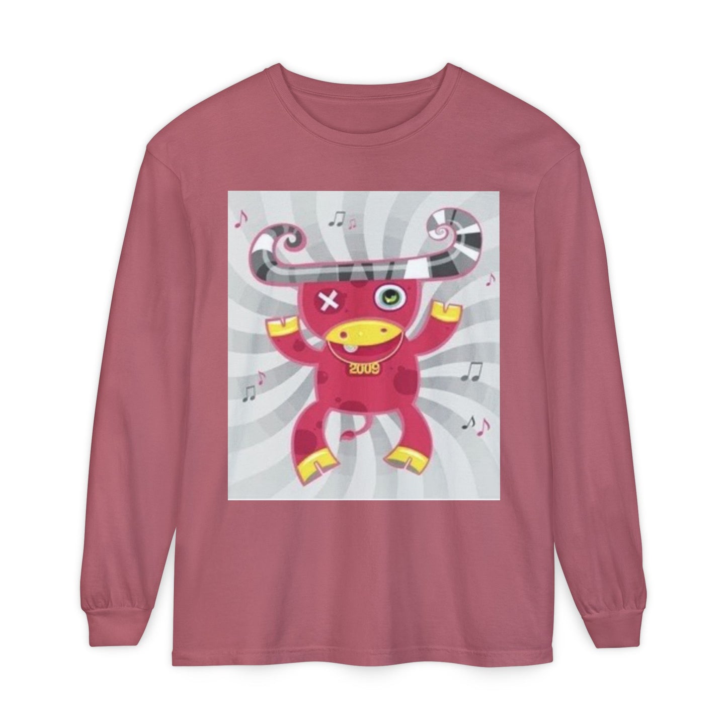 Fun & Quirky Graphic Long Sleeve T-Shirt - Perfect for Music Lovers