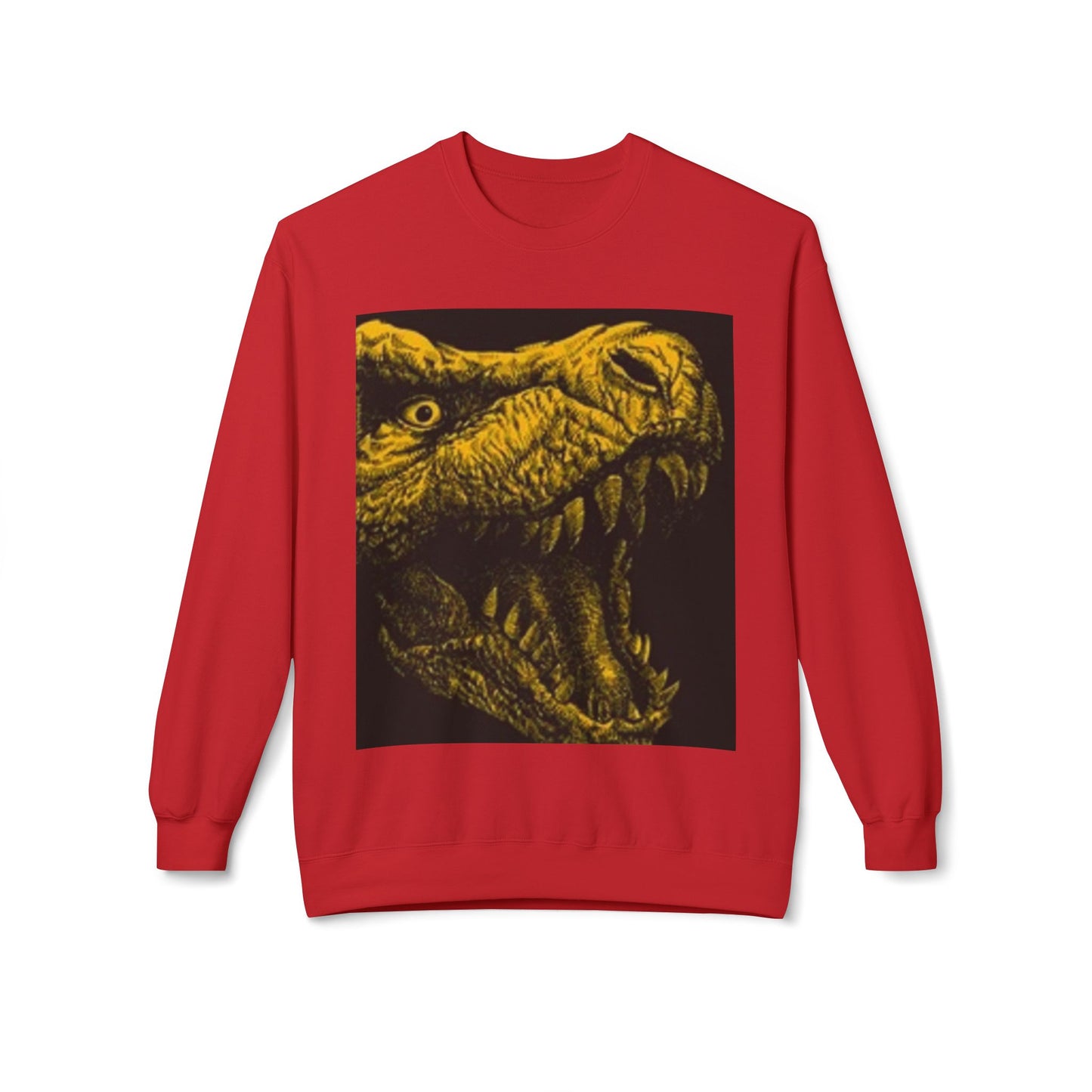 Unisex Dinosaur Graphic Sweatshirt - Cozy Midweight Crewneck