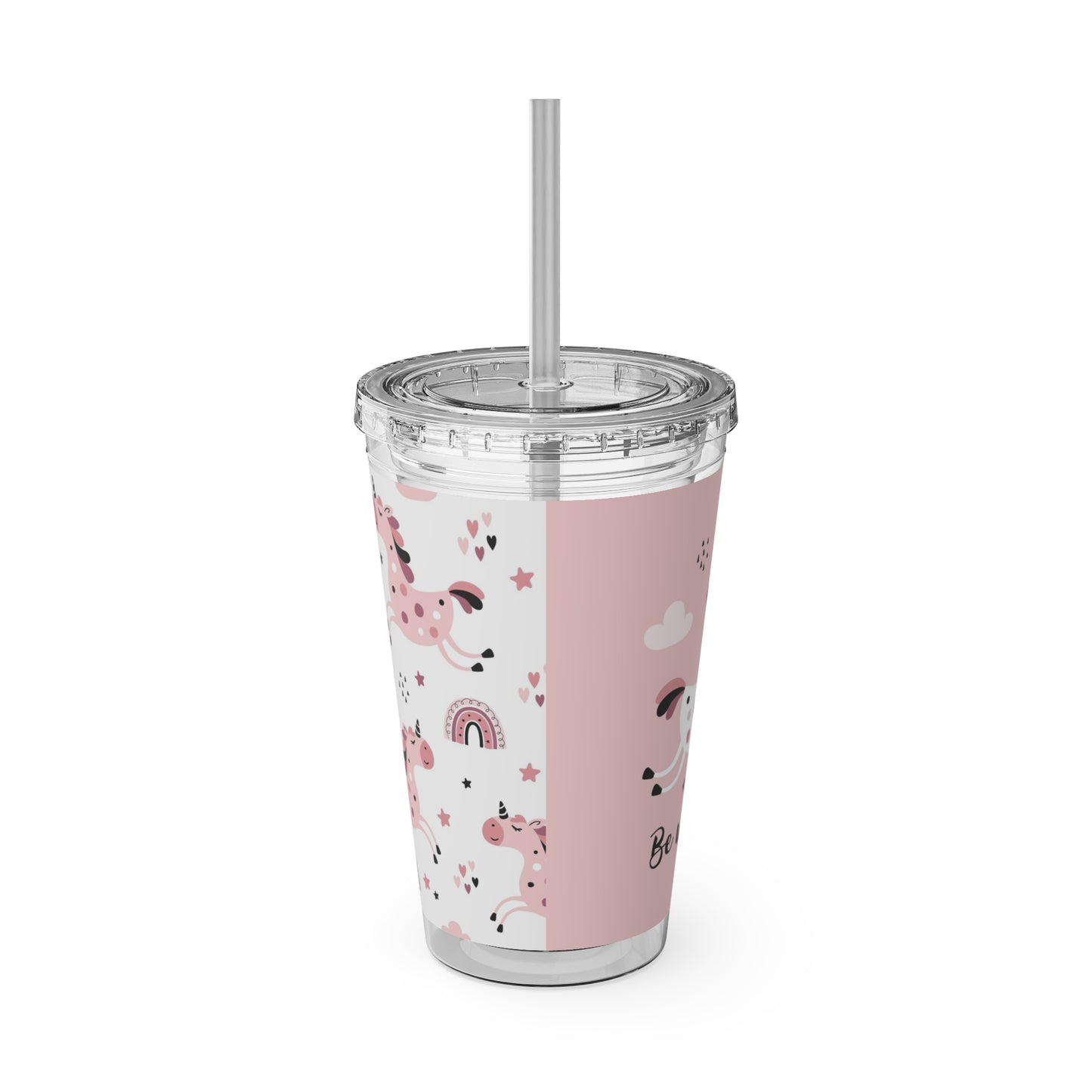 Sunsplash Unicorn Tumbler – 16oz Drinkware with Straw, Perfect for Kids & Unicorn Lovers