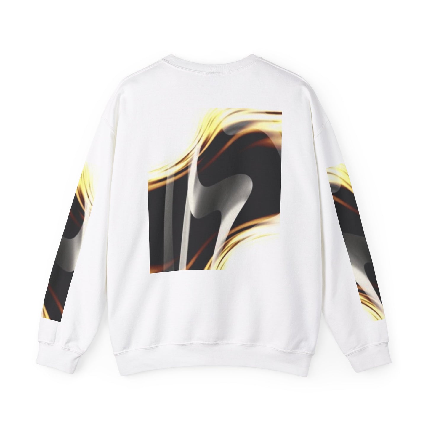 Abstract Wave Unisex Crewneck Sweatshirt - Modern Art Design