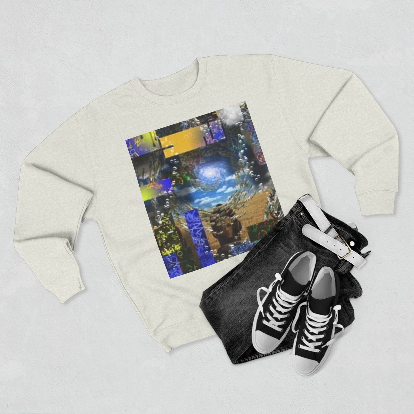 Cosmic Adventure Unisex Crewneck Sweatshirt - Unique Art Print