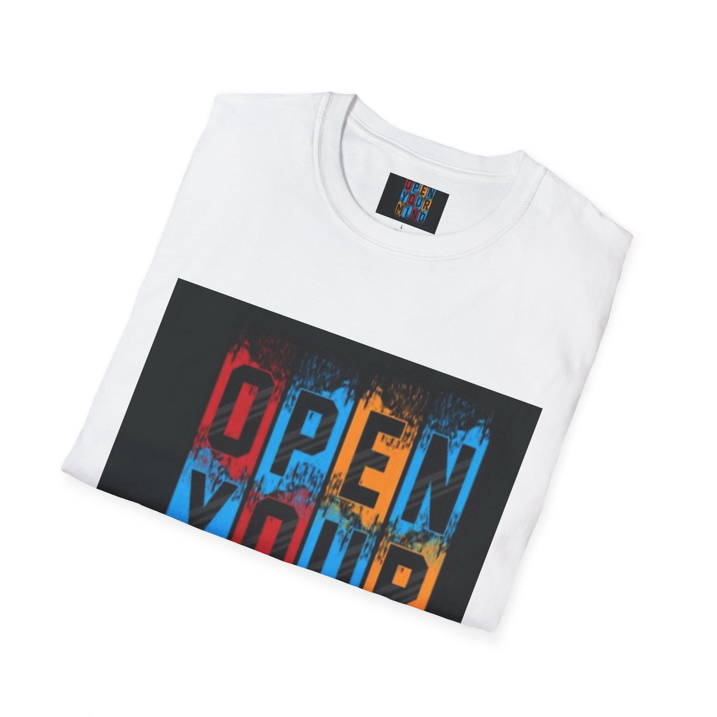 Open Your Mind Unisex Softstyle T-Shirt - Inspiring Wear for Creative Souls