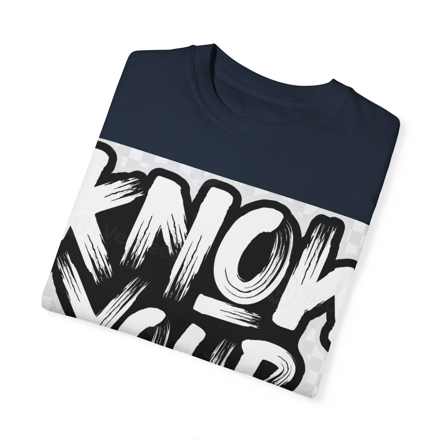 Know Your Worth Unisex Garment-Dyed T-Shirt