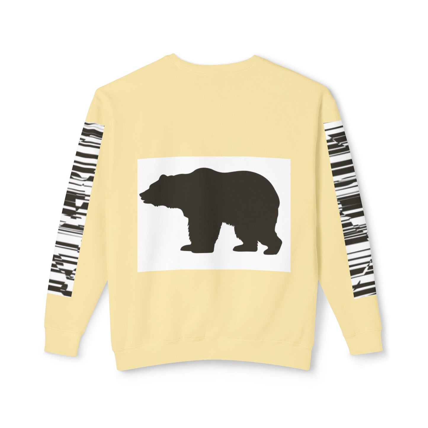 Stylish Bear Graphic Unisex Lightweight Crewneck Sweatshirt