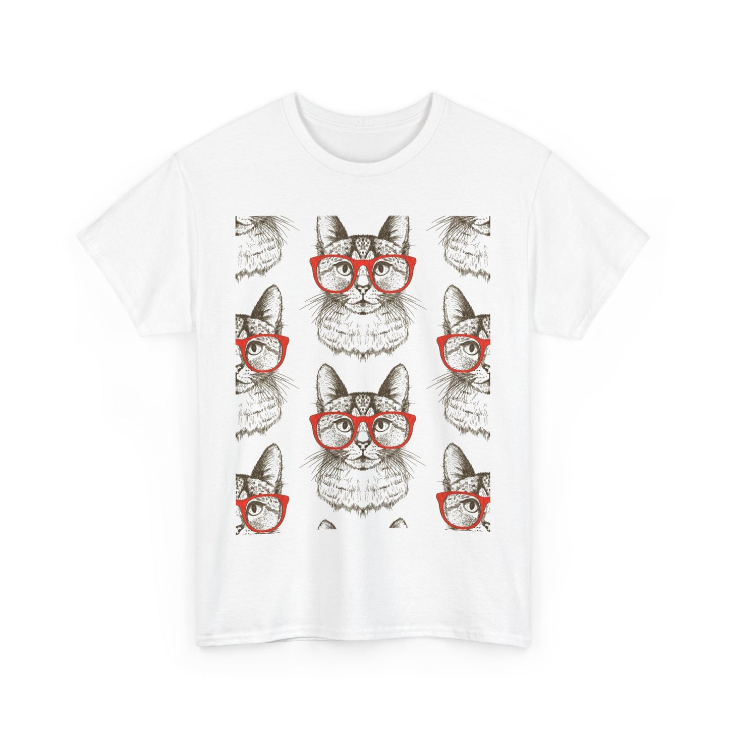 Funny Cat Graphic Unisex Heavy Cotton Tee