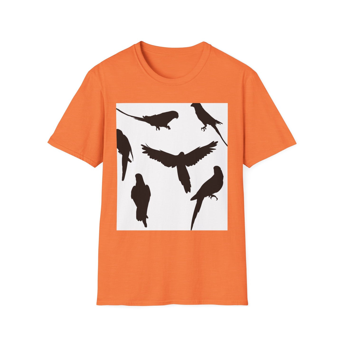 Minimalist Bird Silhouette Unisex Softstyle T-Shirt