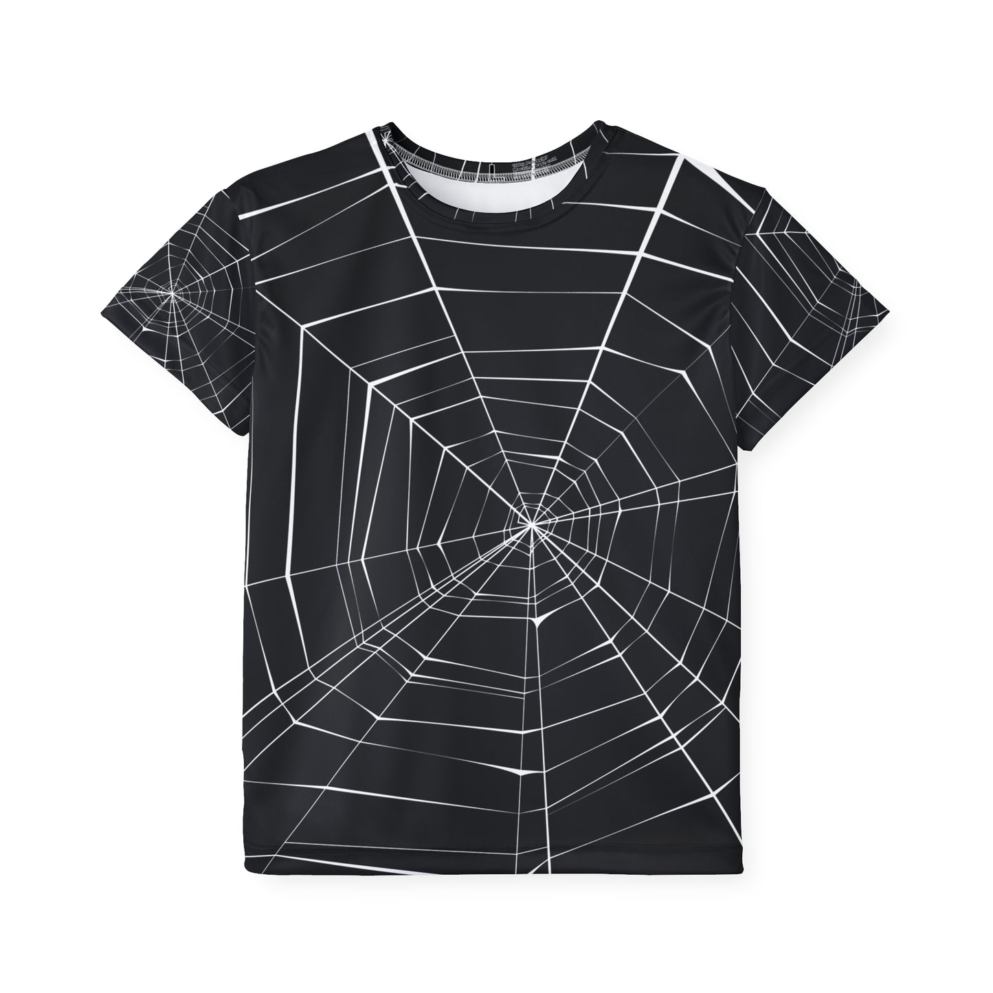 Kids Spider Web Sports Jersey – Perfect for Young Athletes and Halloween Fun