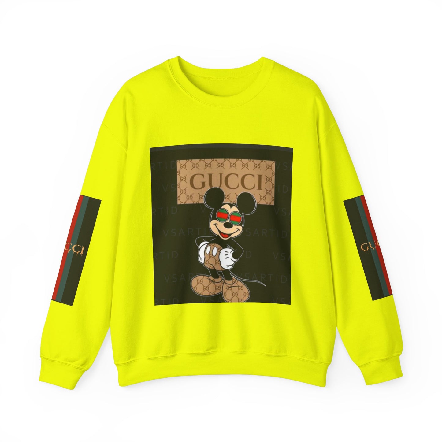 Gucci-Inspired Mickey Mouse Unisex Heavy Blend™ Crewneck Sweatshirt