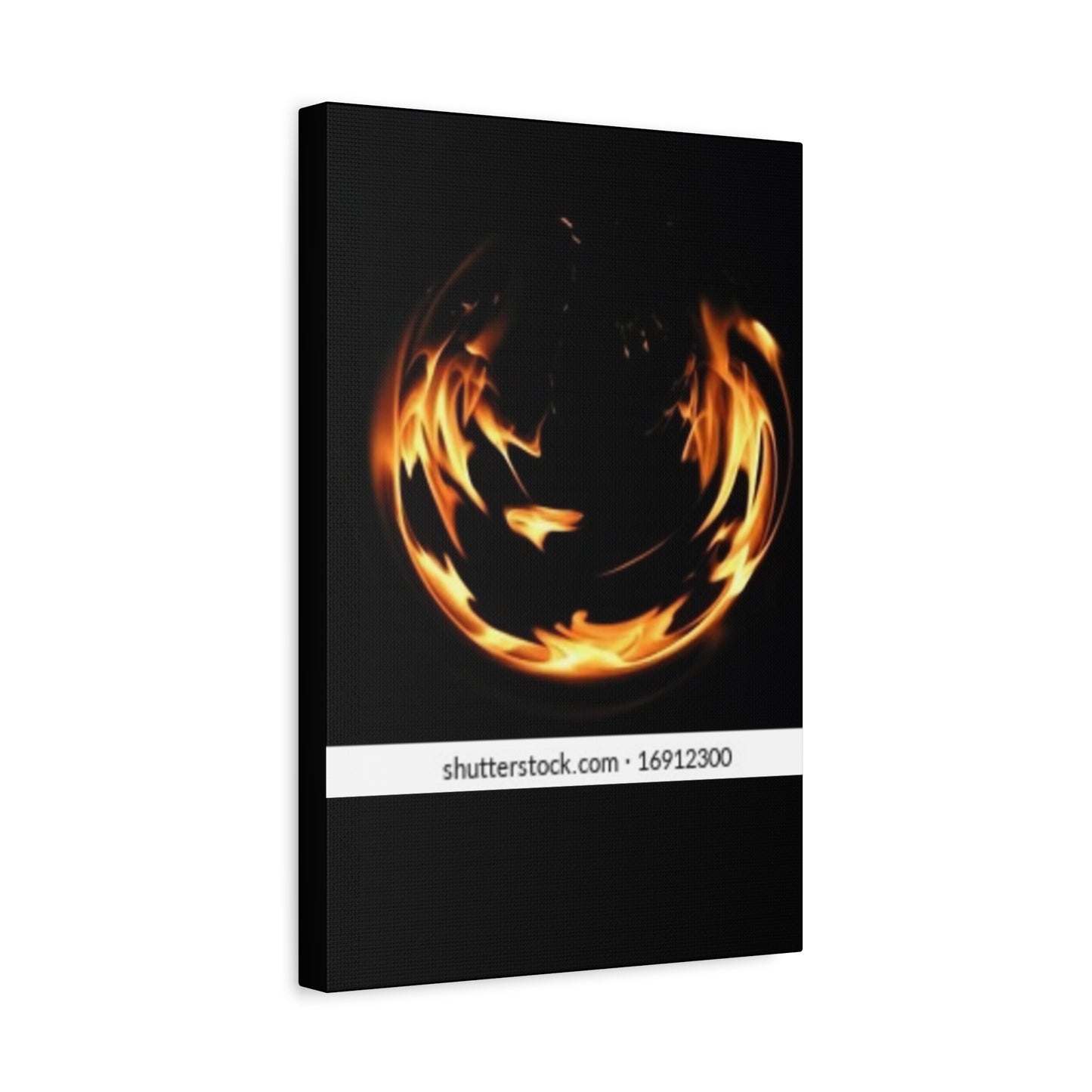 Fire Swirl Matte Canvas Art - Stretched 1.25" Gallery Wrap
