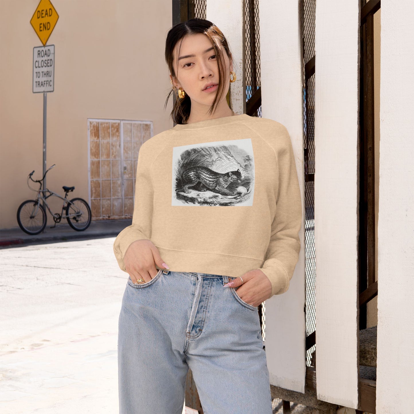 Women's Cropped Fleece Pullover