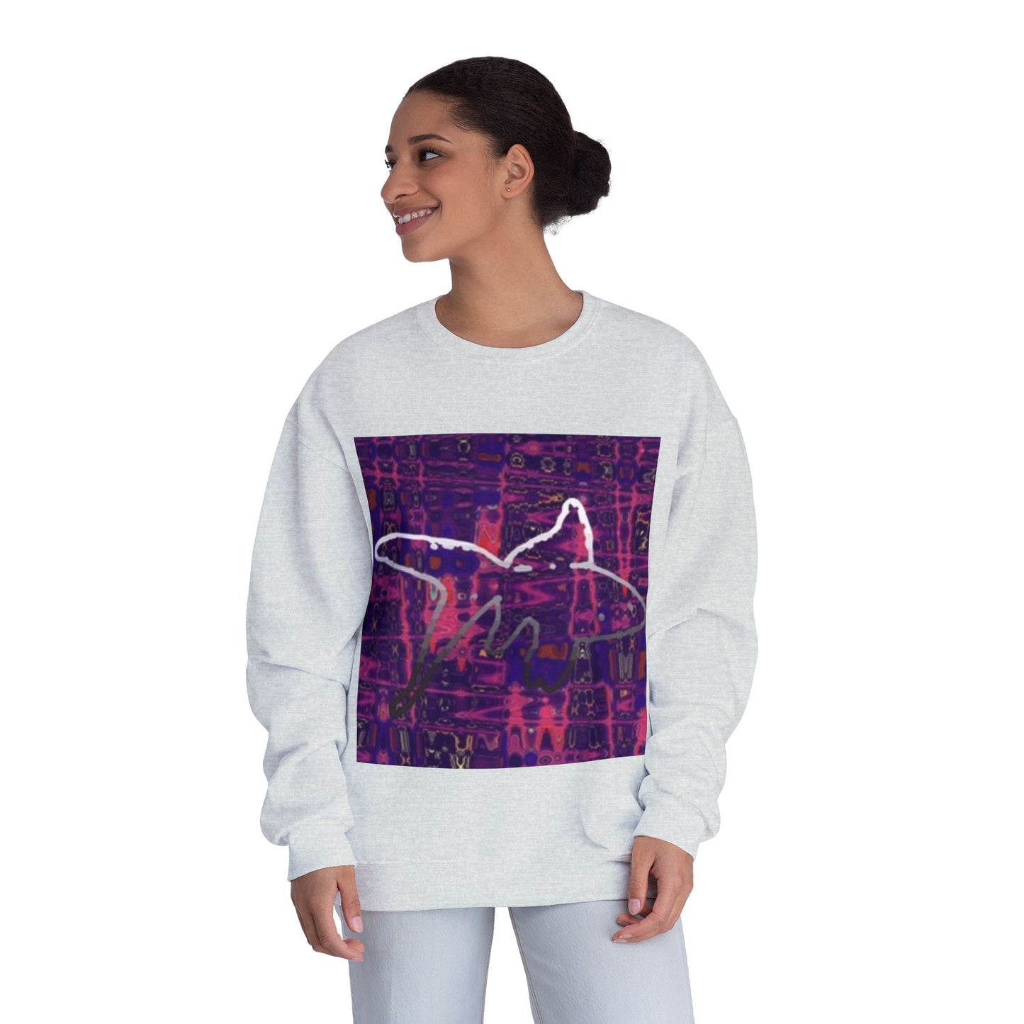 Artistic Crewneck Sweatshirt - Unisex Abstract Design for Cozy Comfort