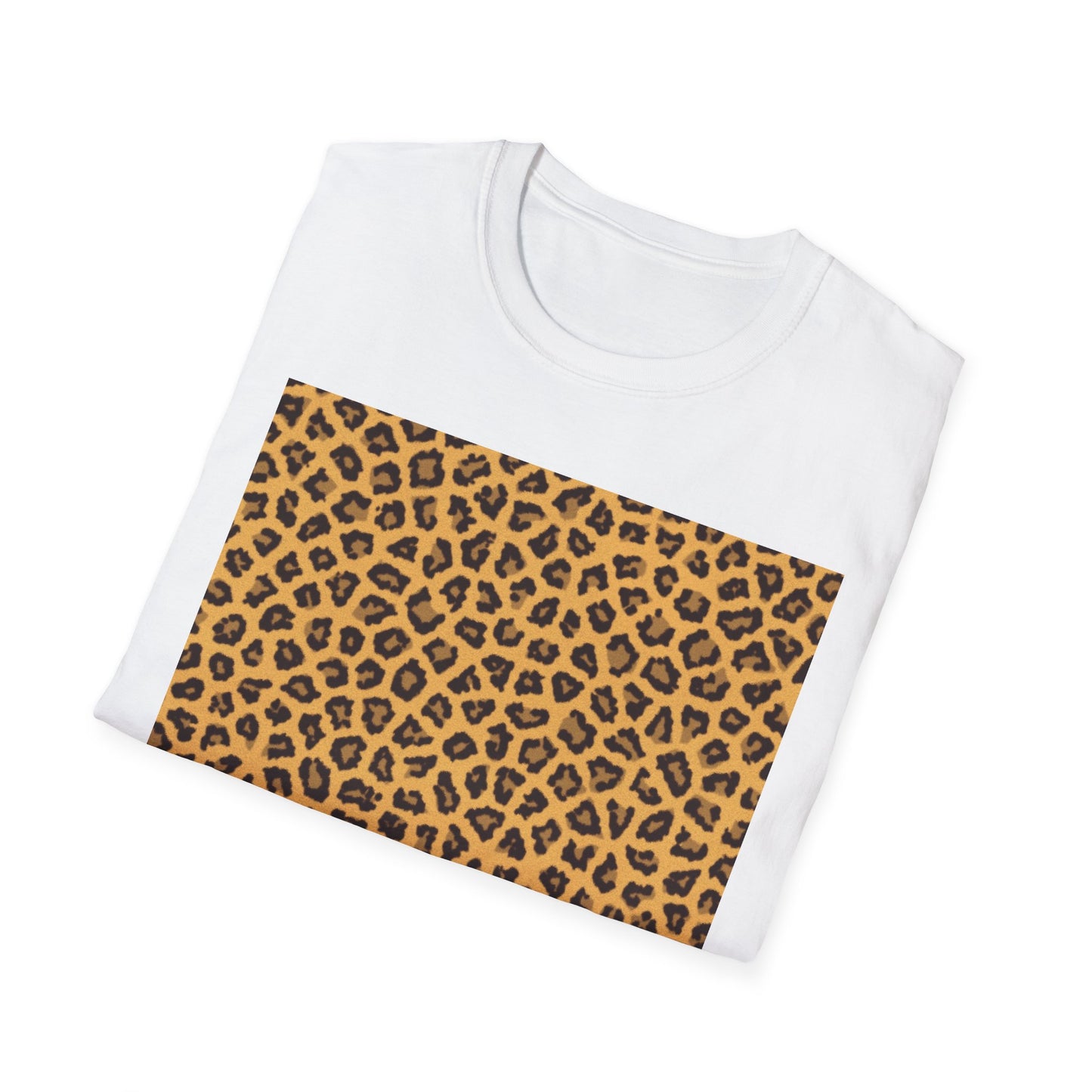 Leopard Print Unisex Softstyle T-Shirt - Trendy Casual Wear