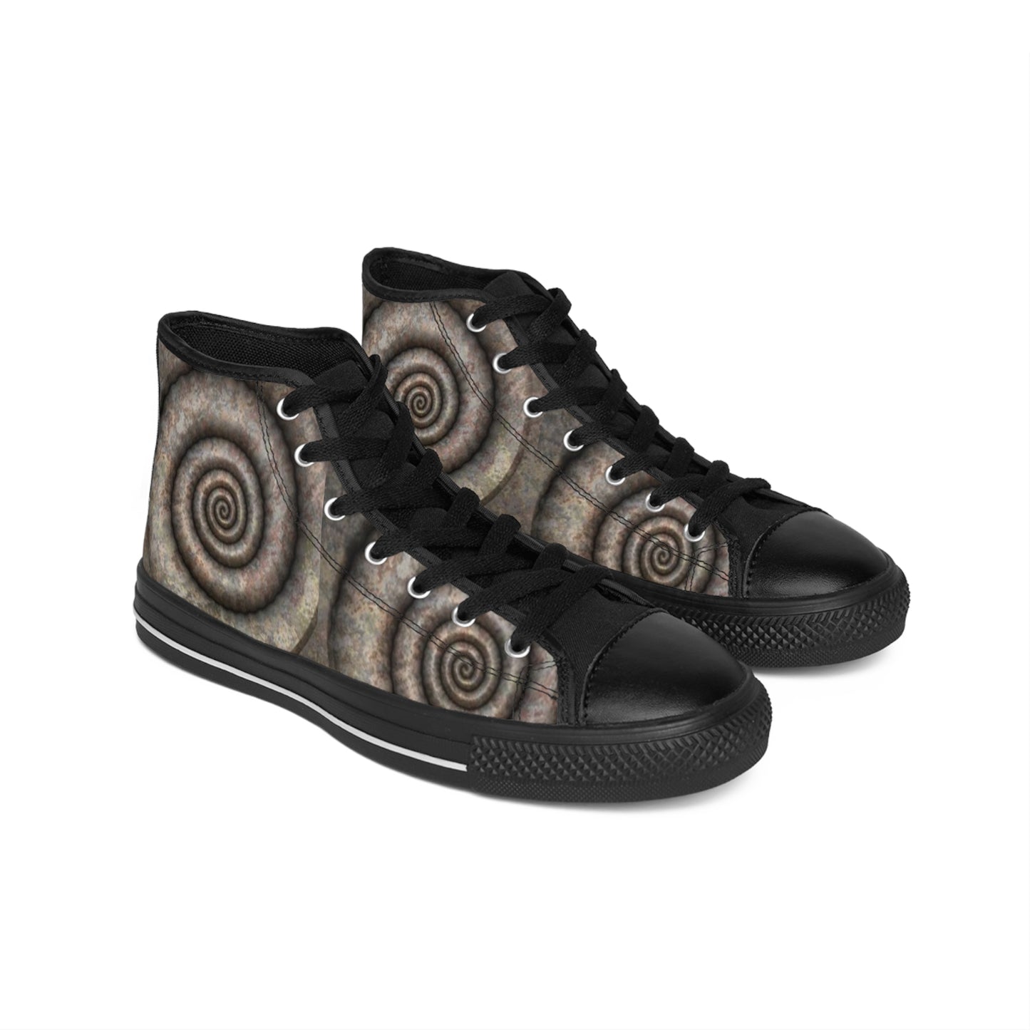 Men's Spiraled Pattern Classic Sneakers - Unique Stylish Footwear
