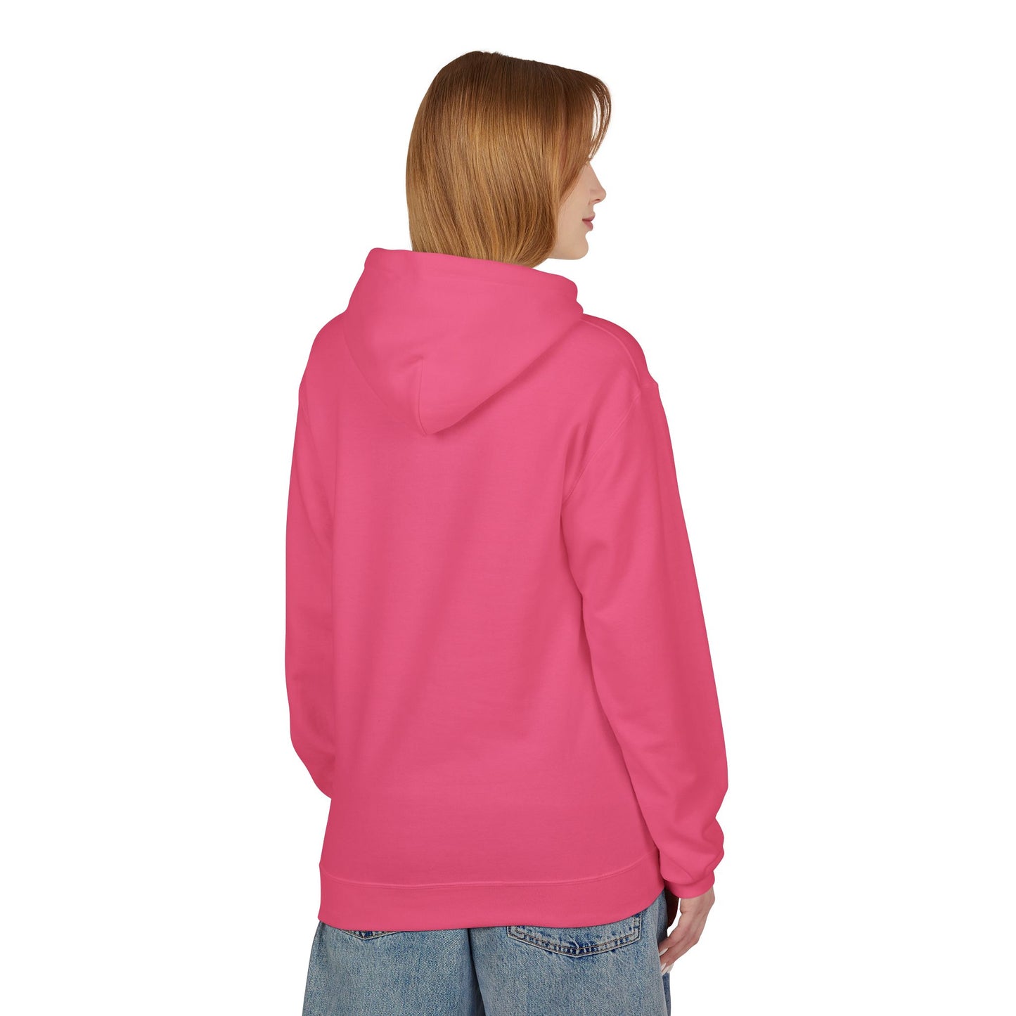 Minimalist Fleece Hoodie with Text Design | Unisex Softstyle
