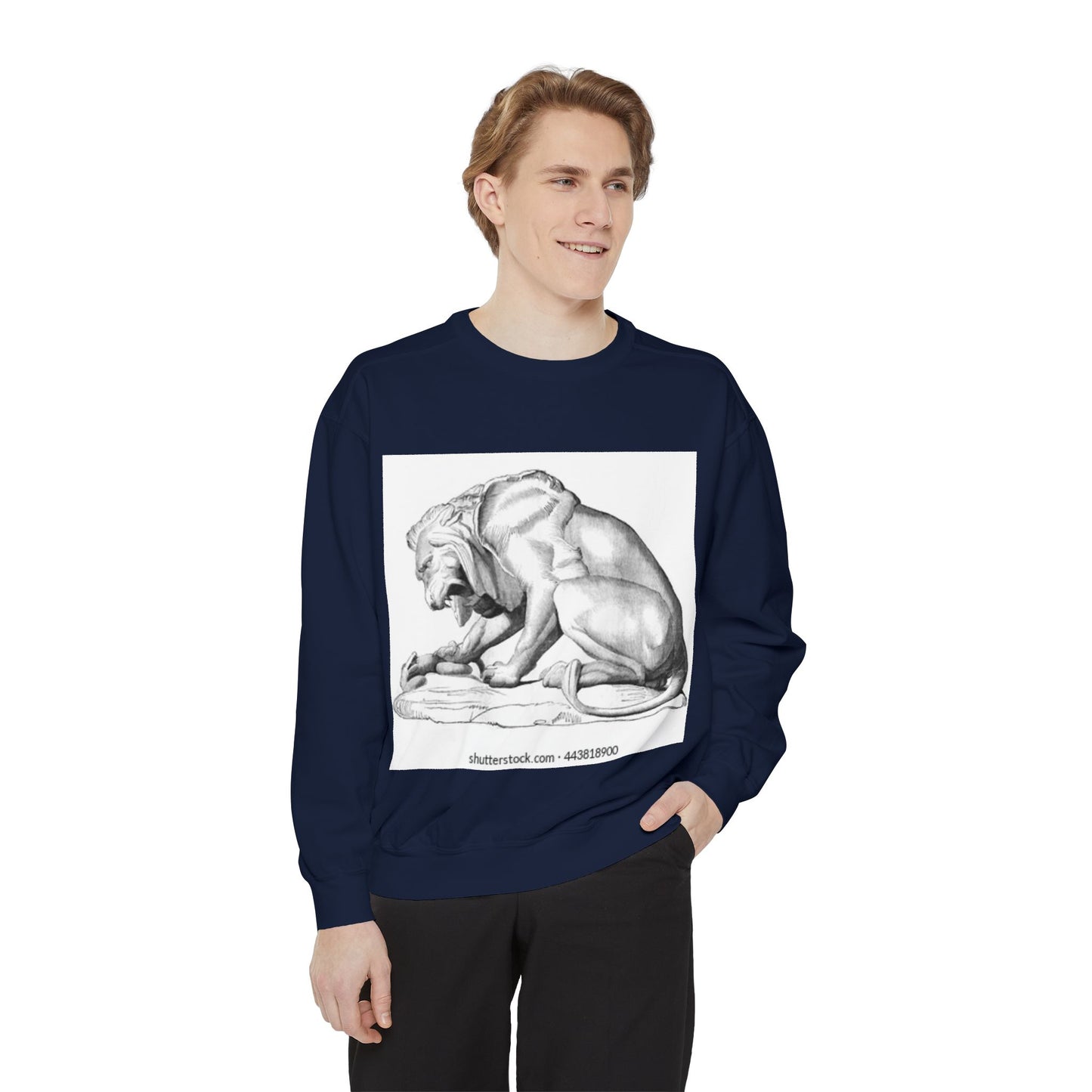 Artistic Lion Graphic Unisex Sweatshirt - Cozy & Stylish