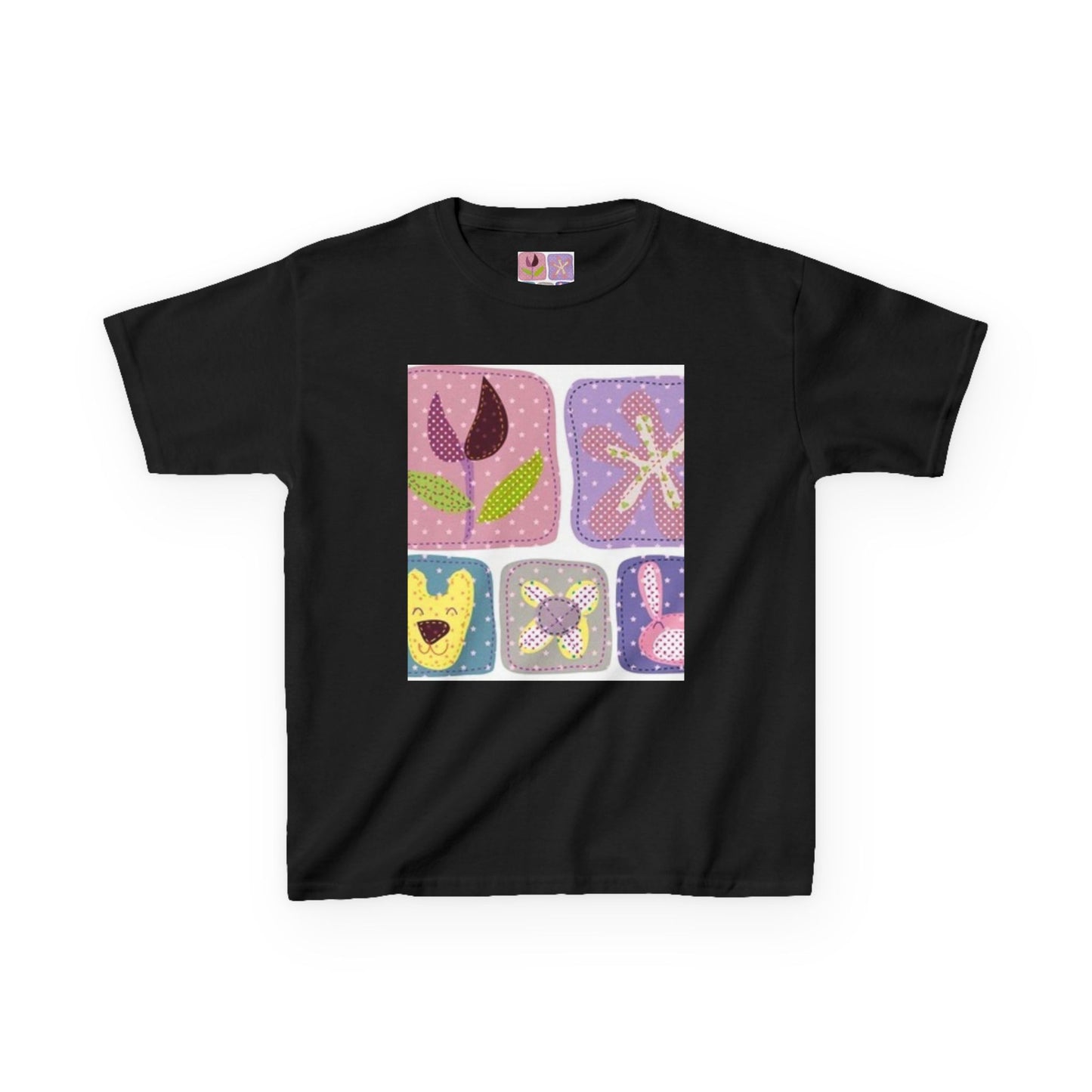 Colorful Kids’ Heavy Cotton™ Tee with Playful Patterns