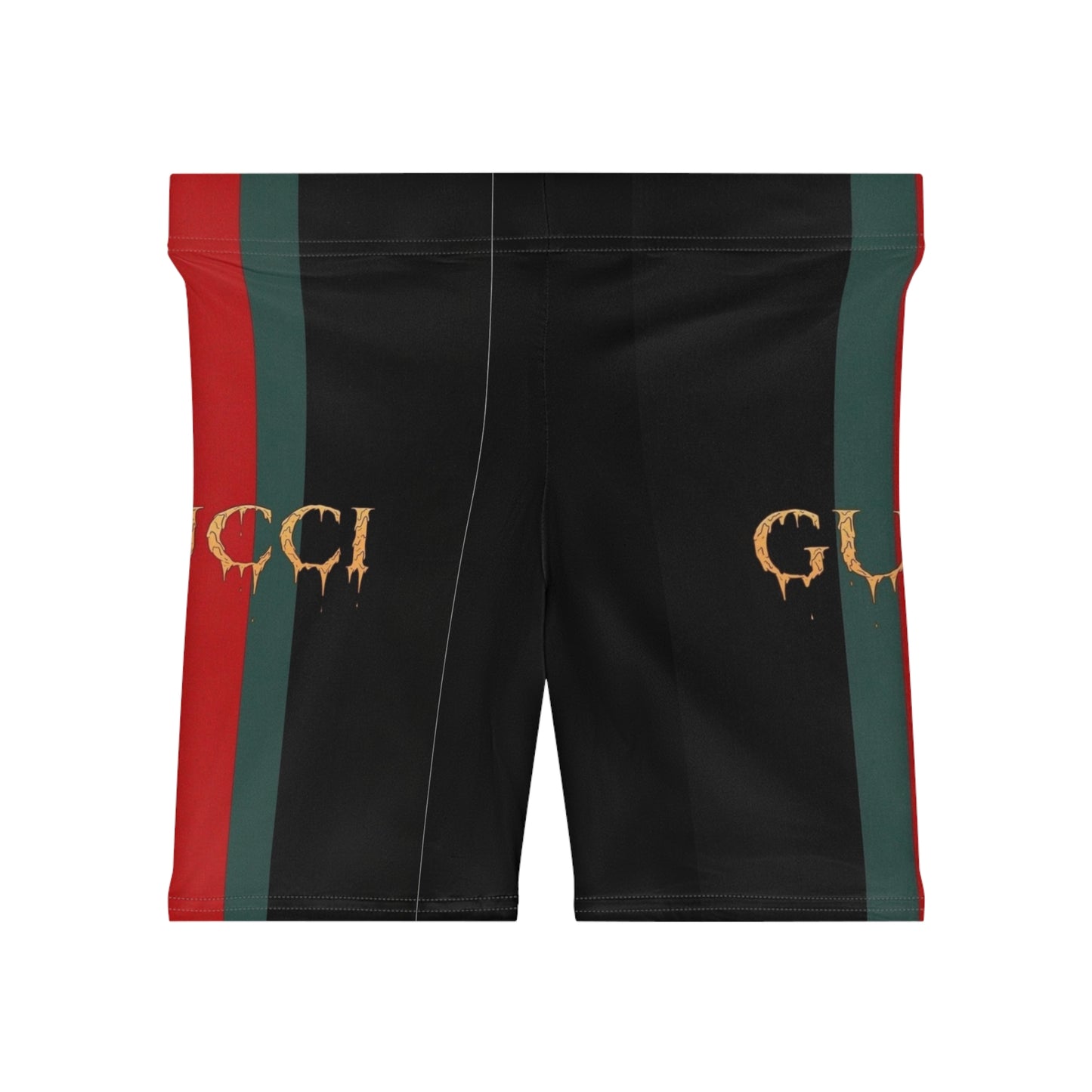 Chic Women's Biker Shorts with Gucci-Inspired Design