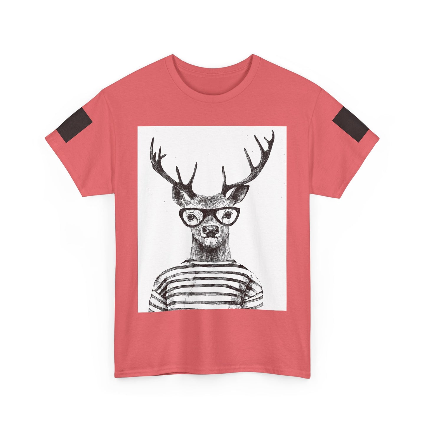 Cool Vintage Deer Graphic Unisex Heavy Cotton Tee