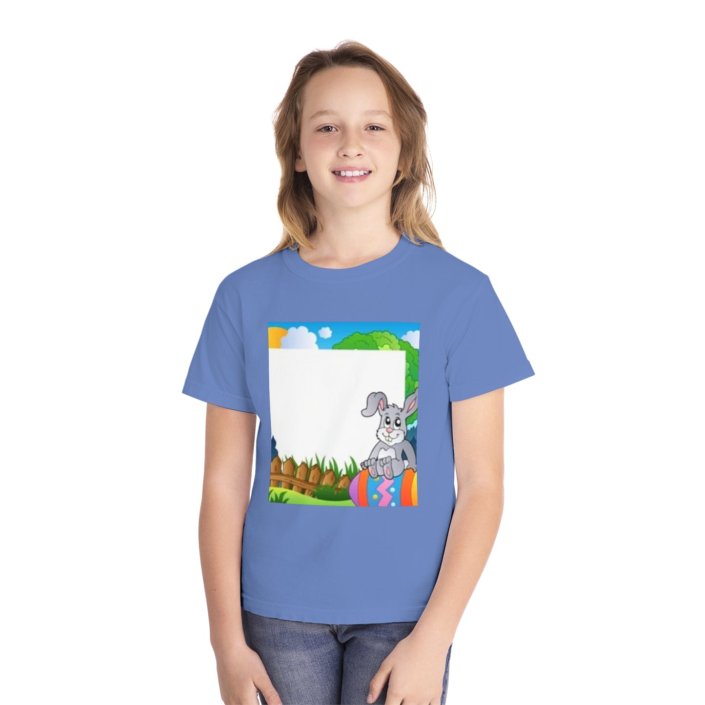 Adorable Bunny Youth Midweight Tee - Perfect for Easter Celebrations