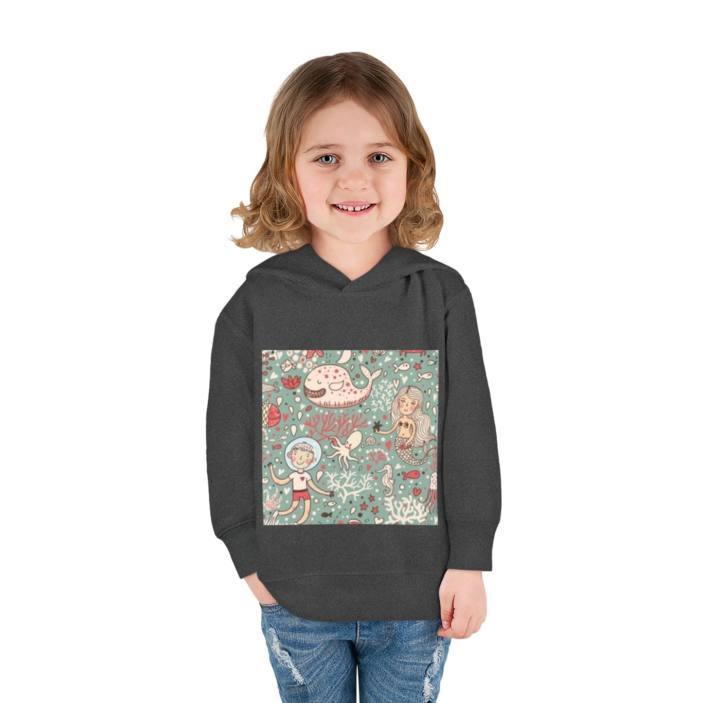 Whimsical Ocean Adventure Toddler Hoodie