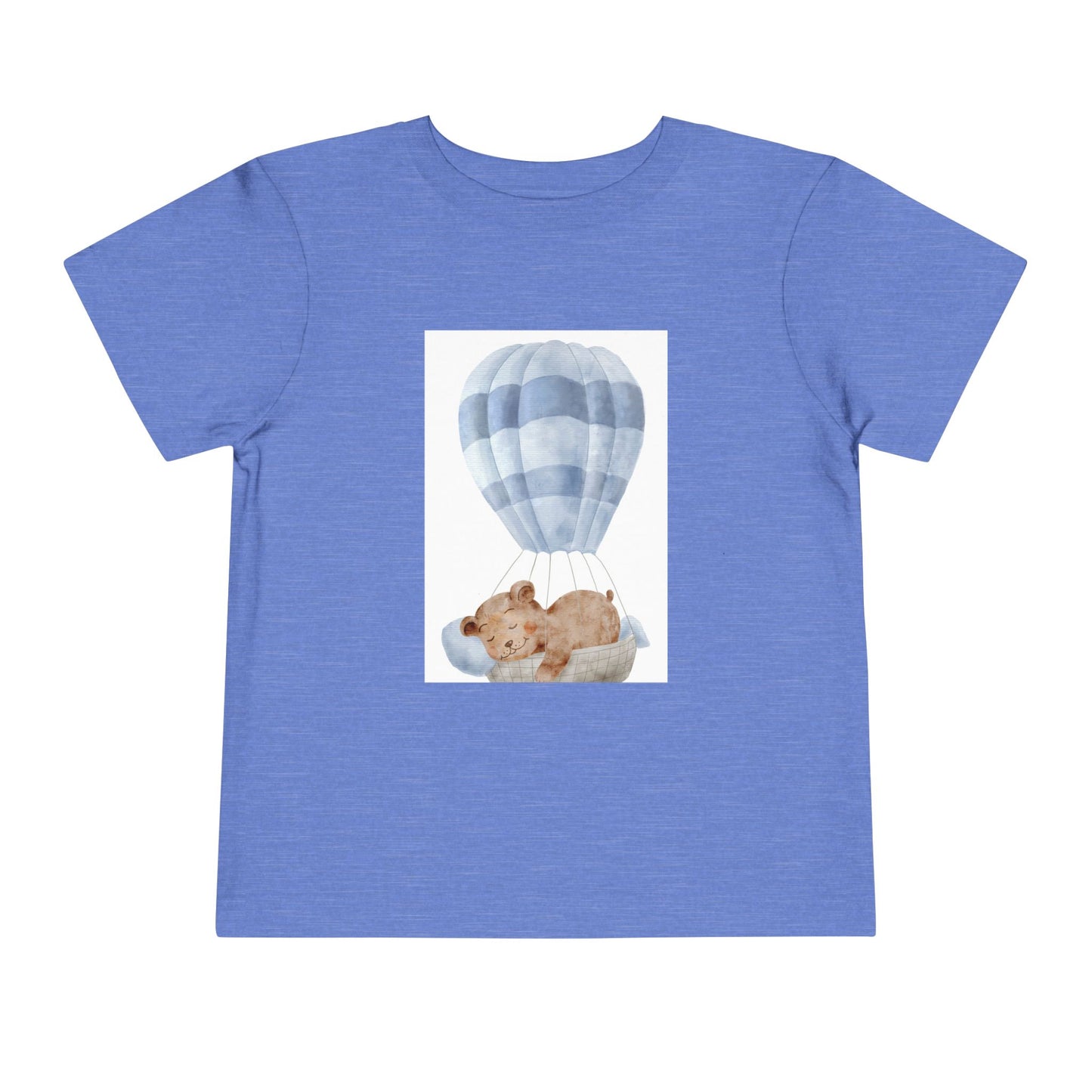Cute Toddler Tee with Hot Air Balloon and Bear Design - Perfect for Playtime and Special Occasions