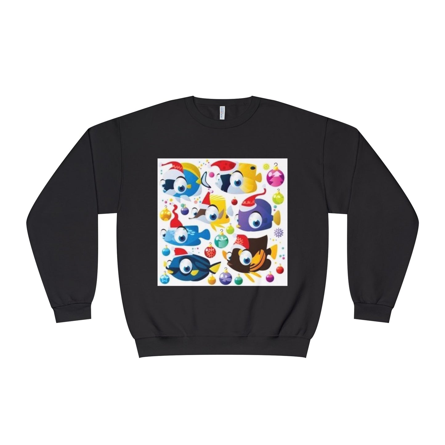 Whimsical Colorful Crewneck Sweatshirt – Fun Cartoon Design