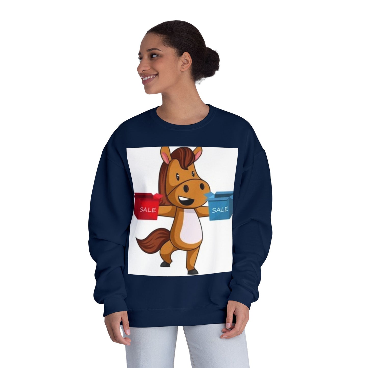 Funny Horse Sale Crewneck Sweatshirt | Unisex NuBlend®