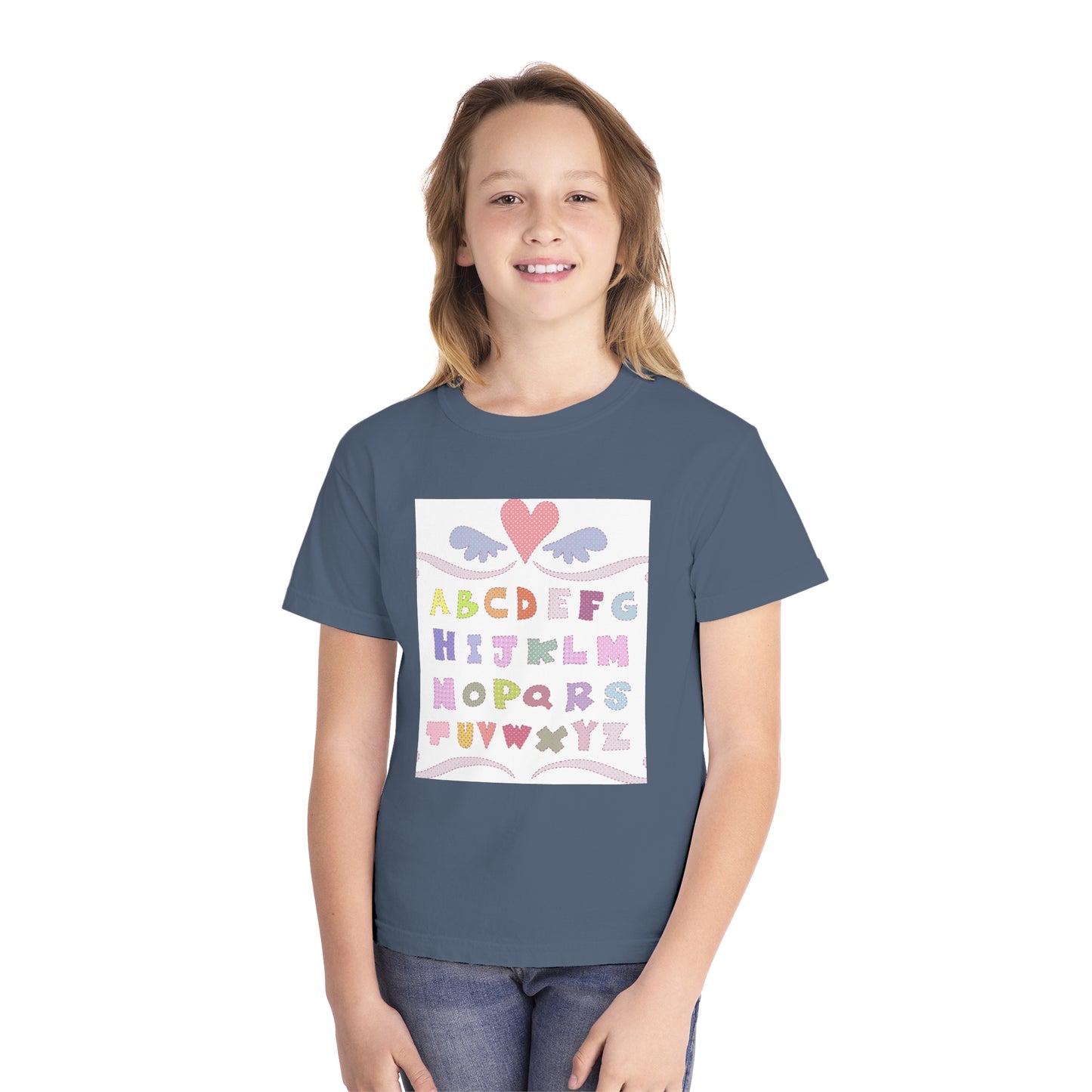 Youth Alphabet Love Tee - Fun & Playful Kids Shirt