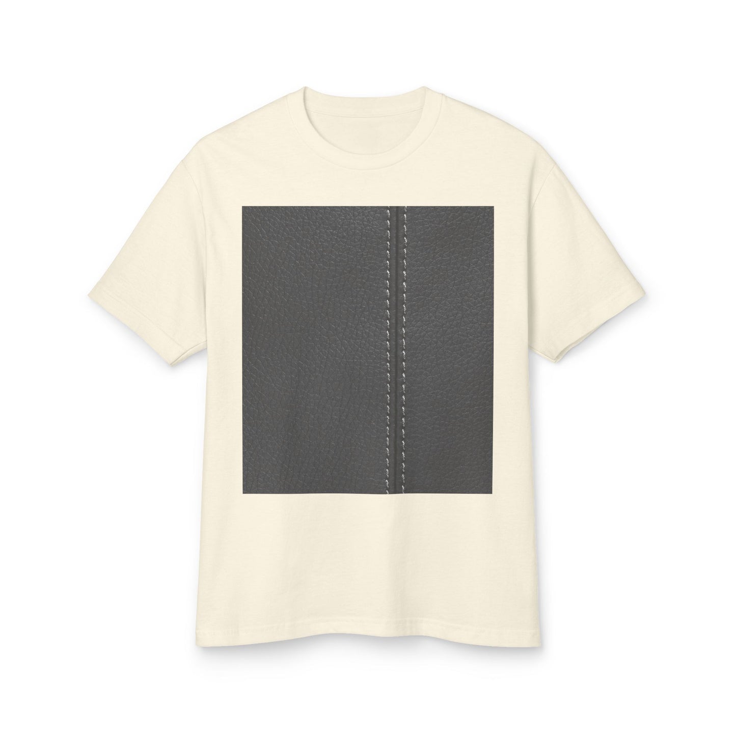 Stylish Texture Unisex Heavyweight Tee - Unique Fur & Leather Design