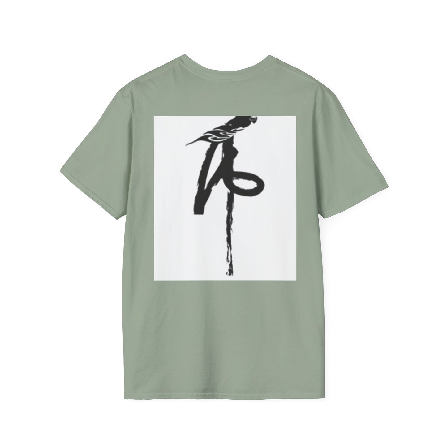 Unisex Softstyle T-Shirt - Black Bird Design for Nature Lovers