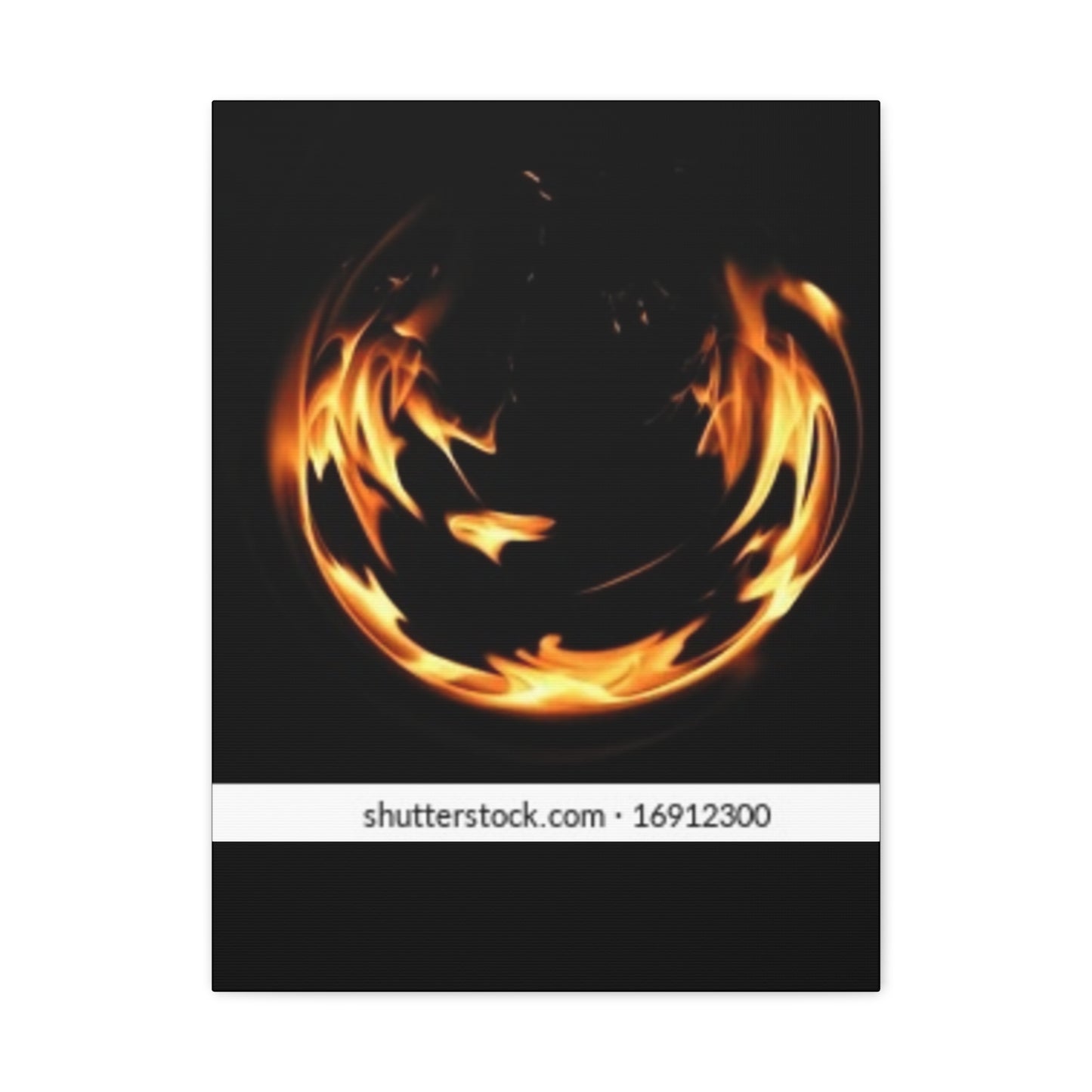 Fire Swirl Matte Canvas Art - Stretched 1.25" Gallery Wrap
