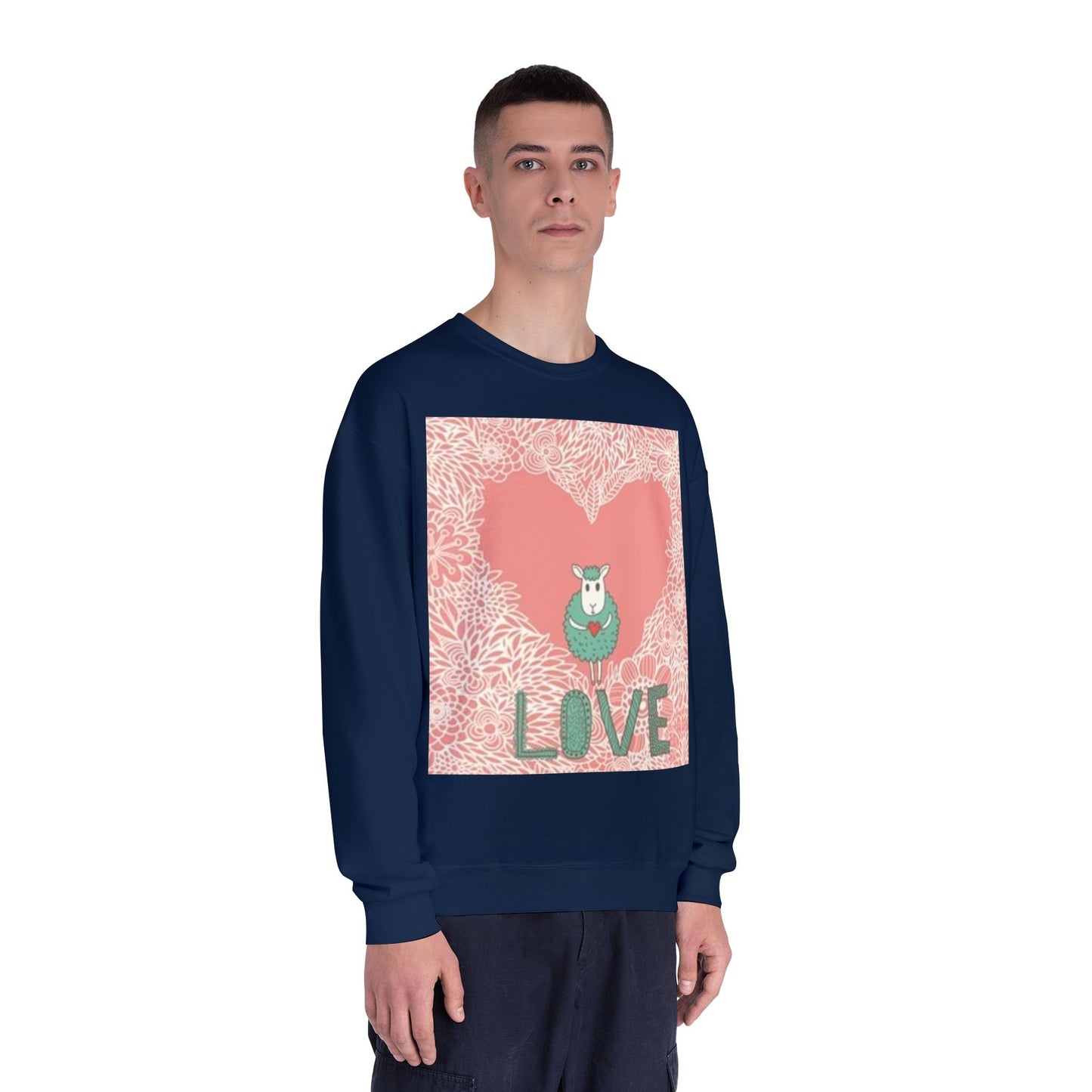 Love-Themed Unisex NuBlend® Crewneck Sweatshirt