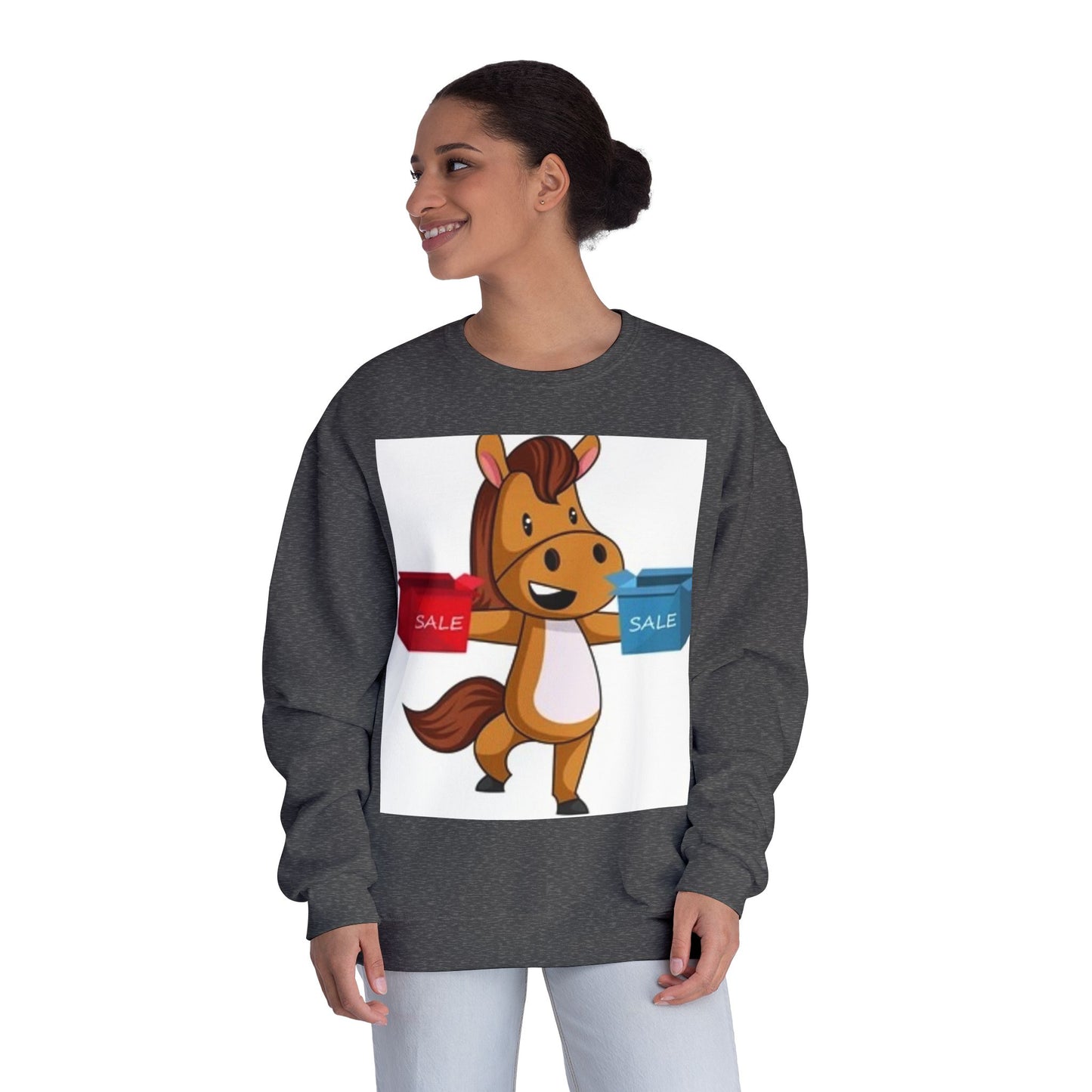 Funny Horse Sale Crewneck Sweatshirt | Unisex NuBlend®