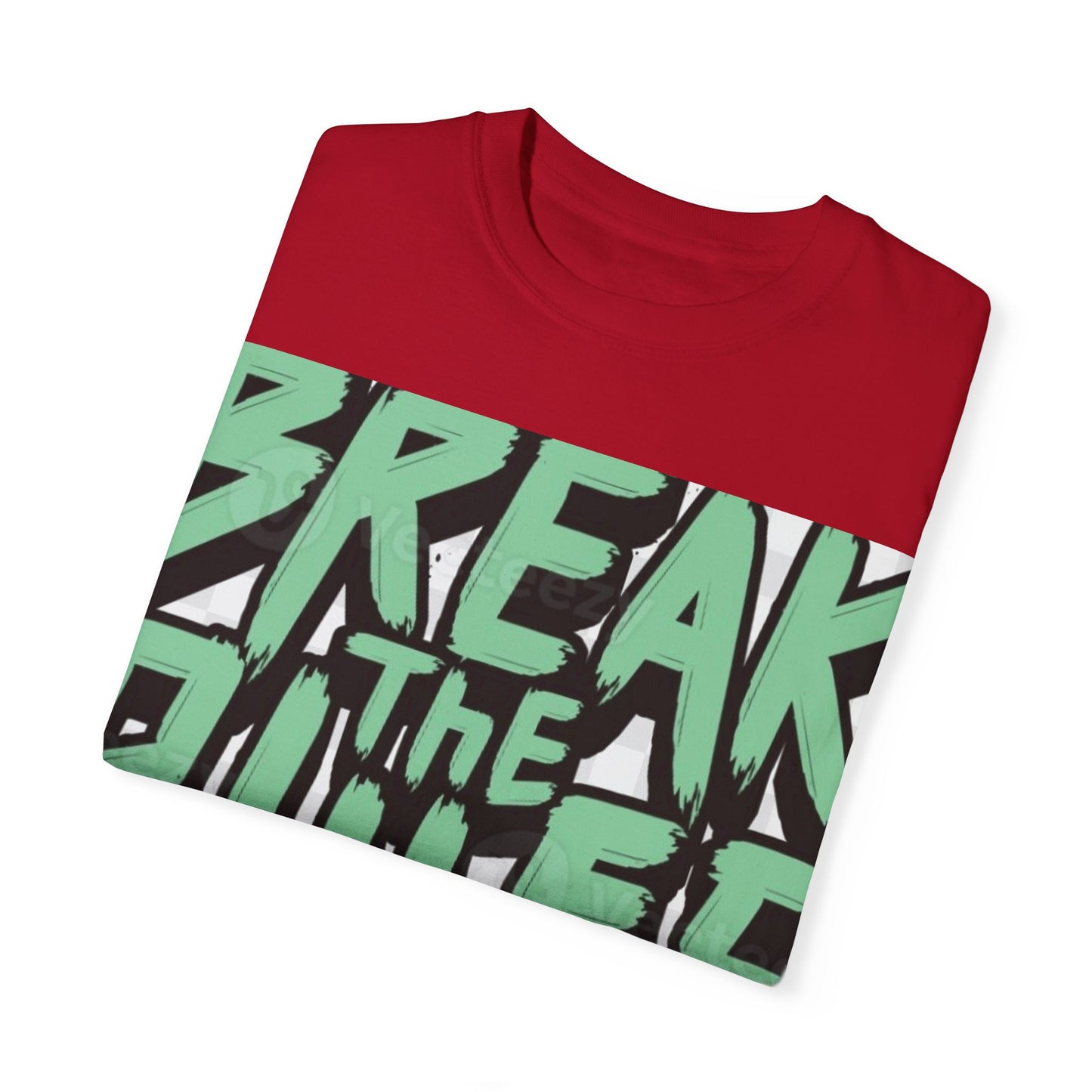 Unisex Garment-Dyed T-shirt - "Break the Rules" Graphic Tee for Creative Spirits