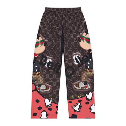 Trendy Women's Pajama Pants with Mickey Mouse Design - Cozy & Stylish loungewear