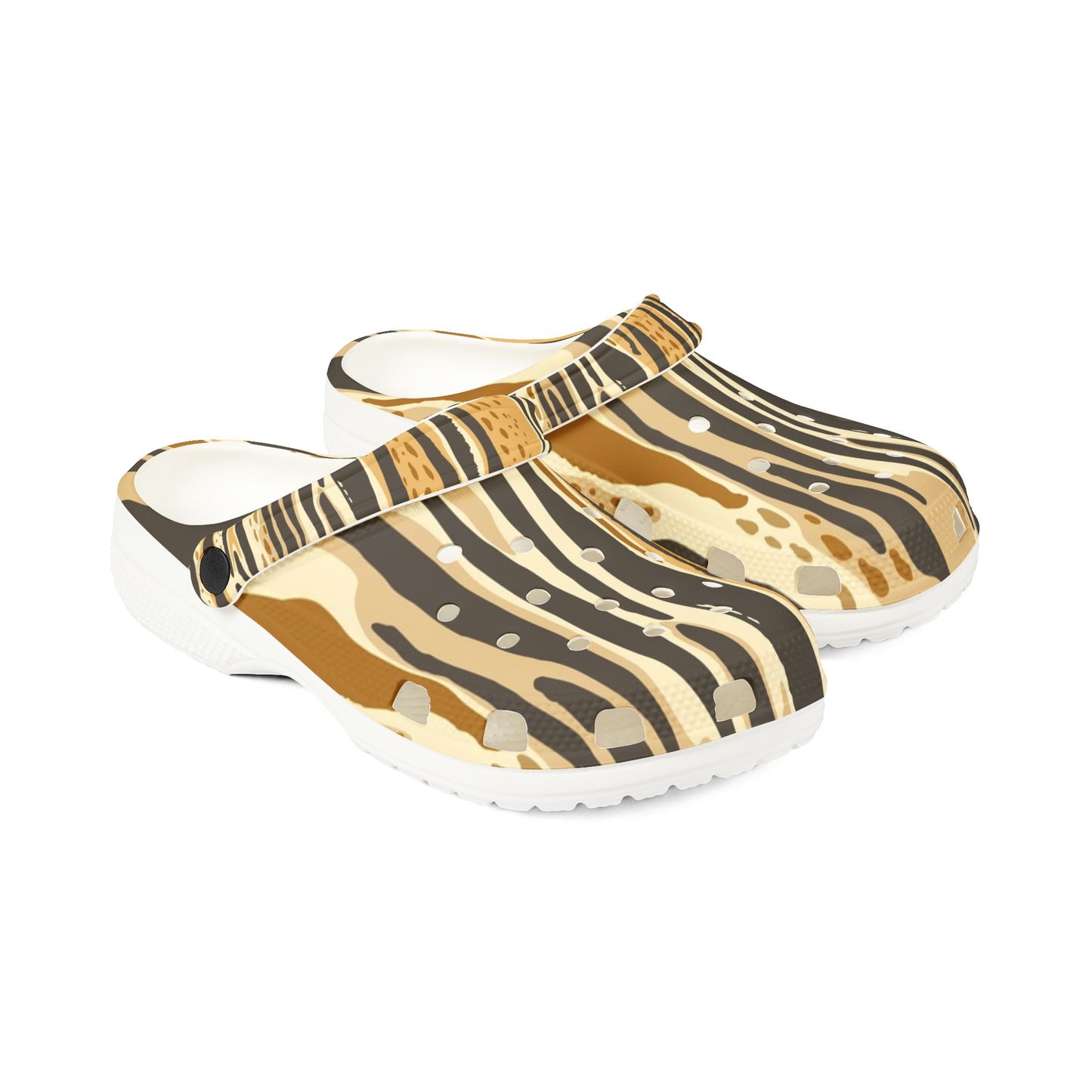 Trendy EVA Foam Clogs with Bold Animal Print - Comfortable and Stylish Footwear